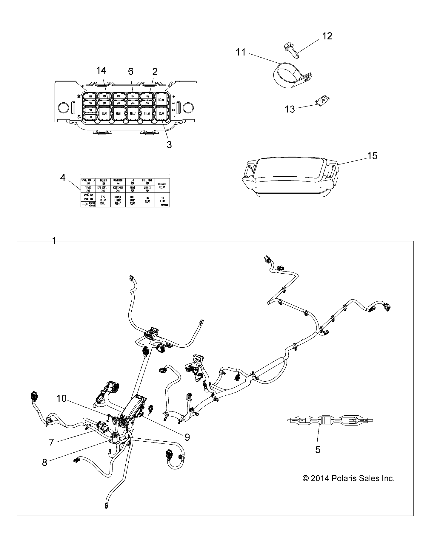 ELECTRICAL, HARNESS - A15SUH57AH (49ATVHARNESS15UTE)