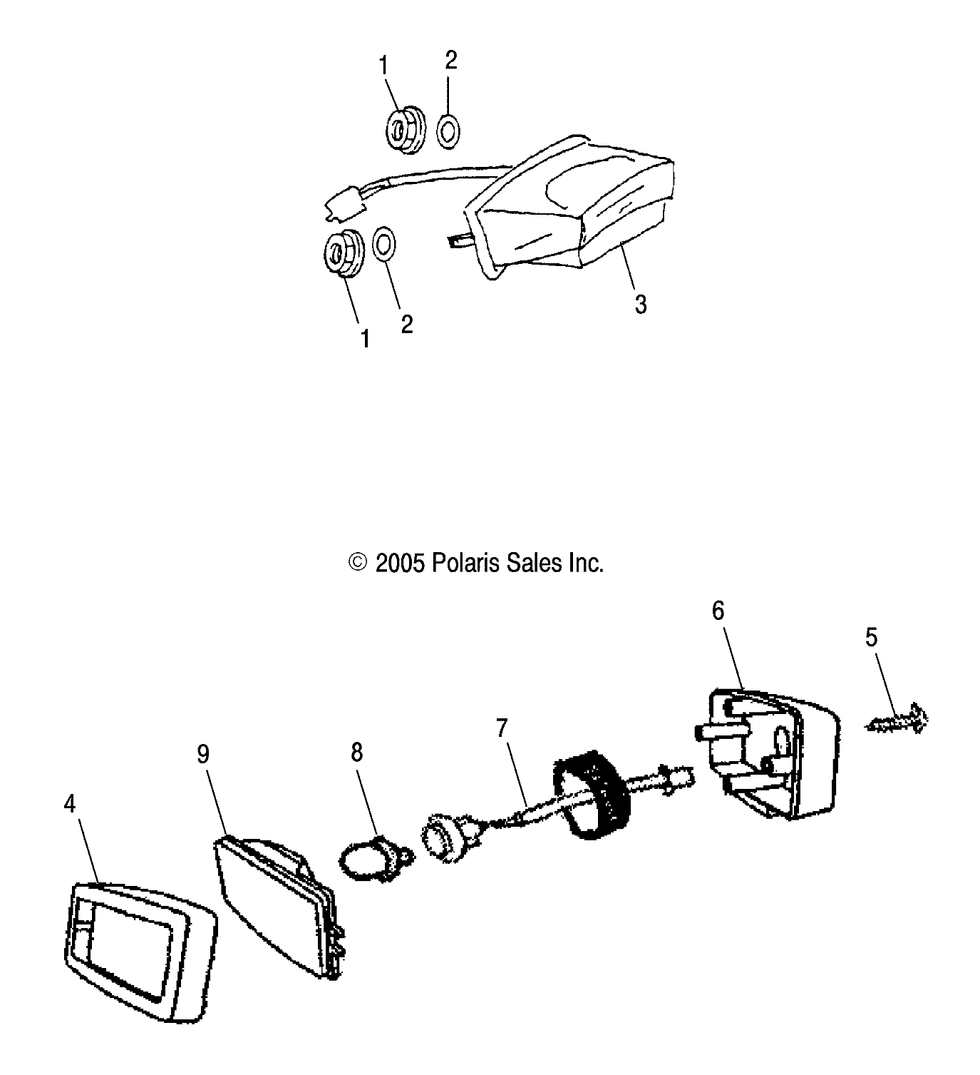 FRONTLIGHT/BRAKELIGHT - A06FA09CA/CB/CC (49ATVHEADLIGHT06SP90)