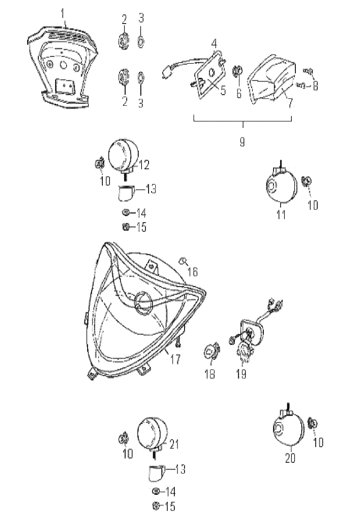 ELECTRICAL, HEADLIGHT and TAILLIGHT - A08PB20EB (49ATVHEADLIGHT08PHXQD)