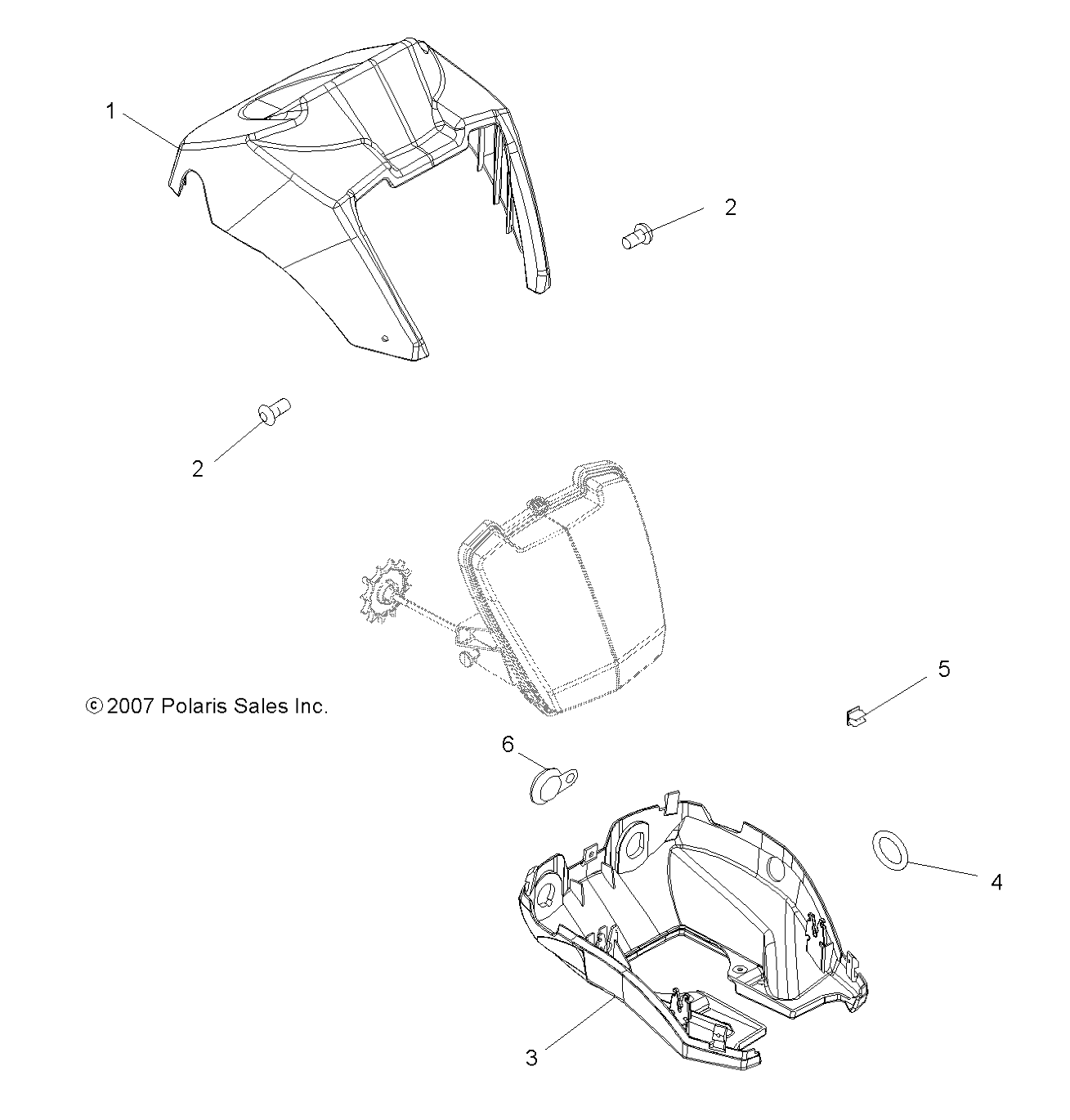 BODY, HEADLIGHT POD - A08DN76AF/AG/AH/AL/AJ/AS (49ATVHEADLIGHT08SP500EFI)