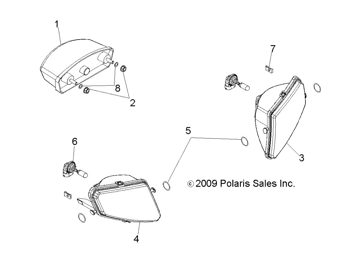 ELECTRICAL, HEADLIGHTS, TAILIGHTS and BULBS - A10EA32AA (49ATVHEADLIGHT10BOSS)