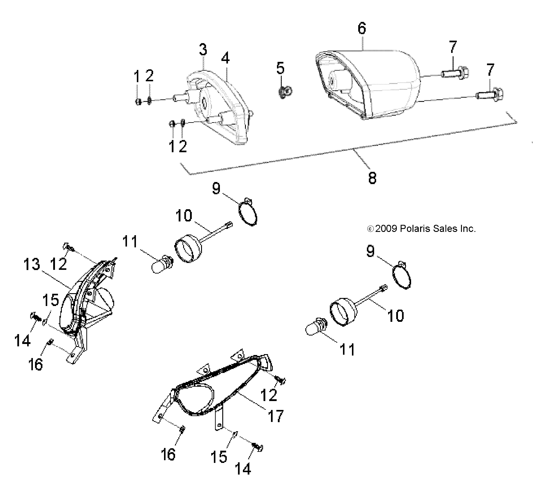 ELECTRICAL, HEADLIGHTand TAILLIGHT - A15YAK05AD/AF (49ATVHEADLIGHT10OUT50)