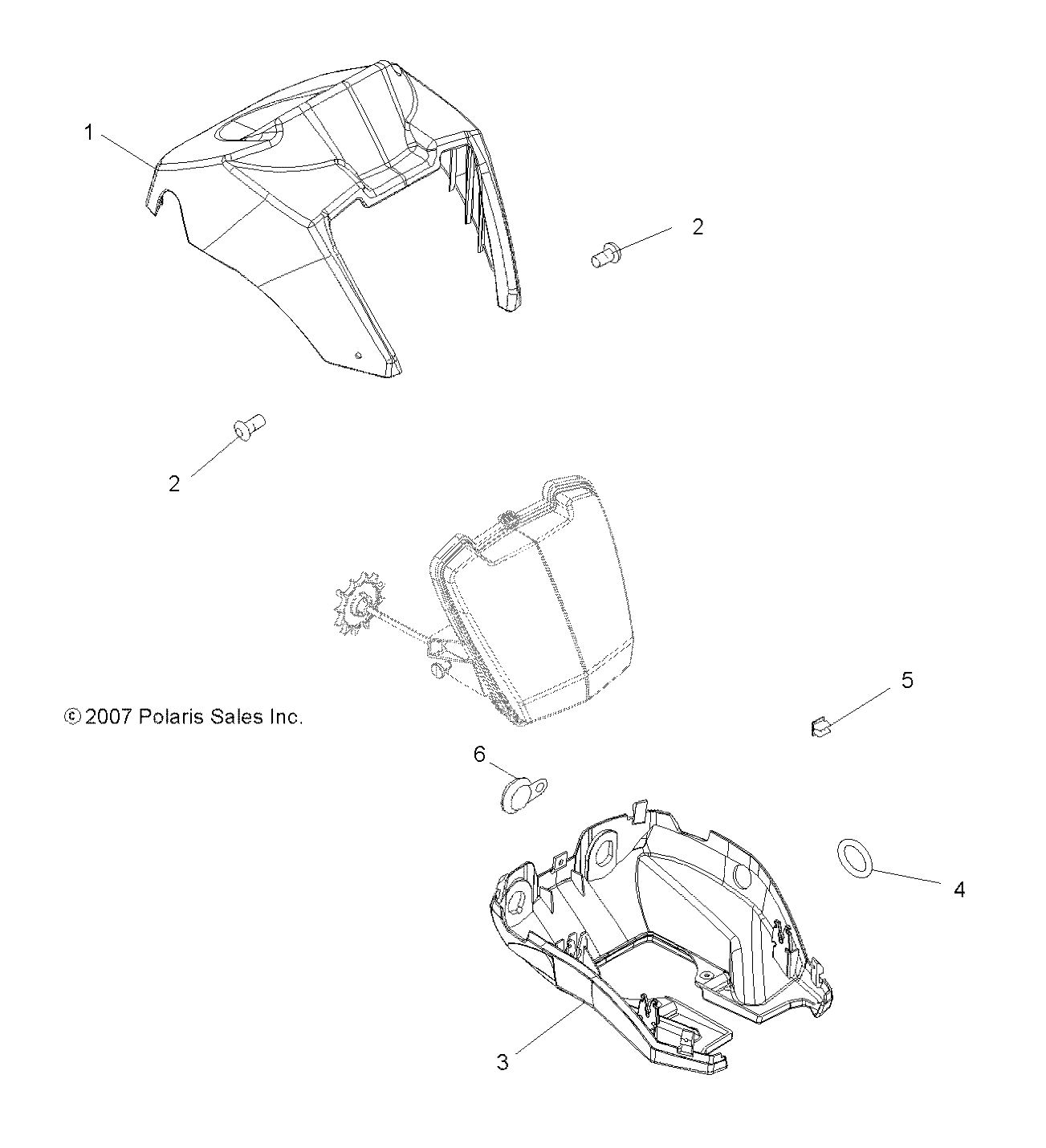 BODY, HEADLIGHT POD - A15SAA32EH (49ATVHEADLIGHT11SP800)