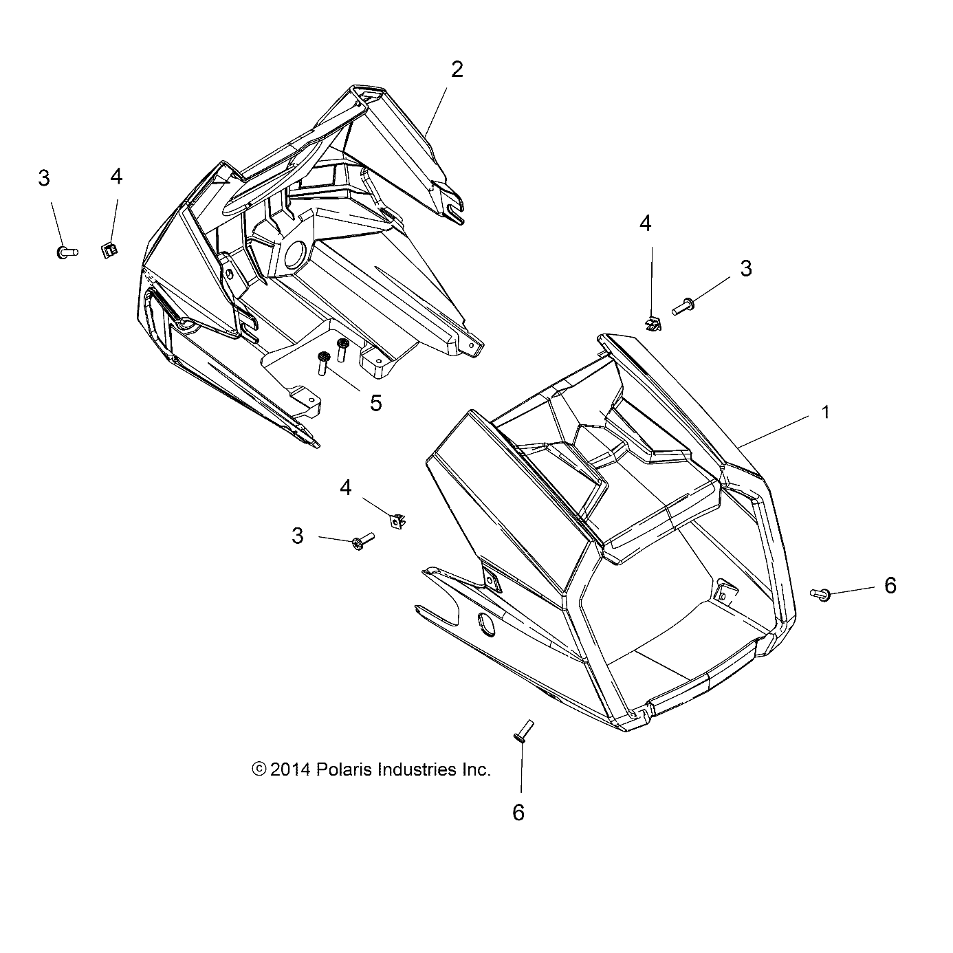 BODY, HEADLIGHT POD - A15SXE85AS/AM/A85AA/AC/AJ (49ATVHEADLIGHT15850SP)