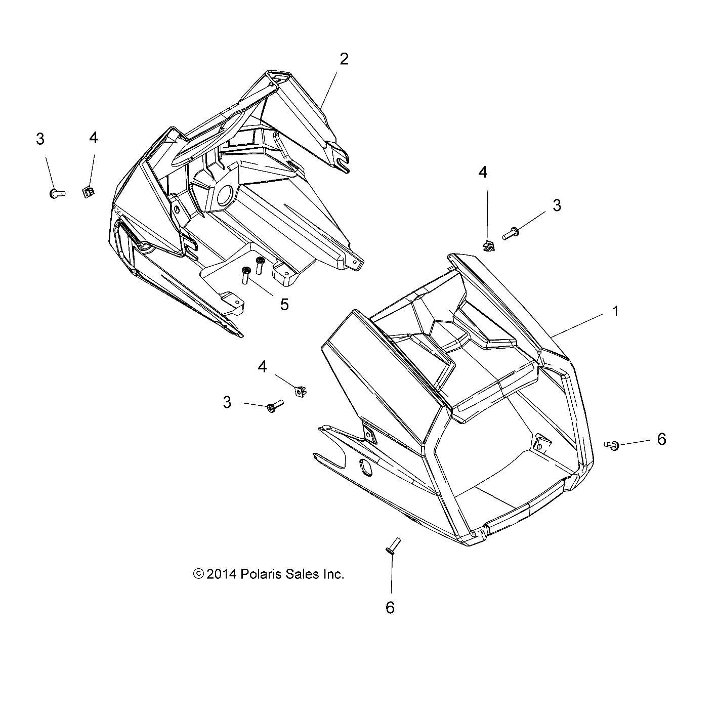 BODY, HEADLIGHT POD - A15SYE95AX/L95AP (49ATVHEADLIGHT15TRNG1)