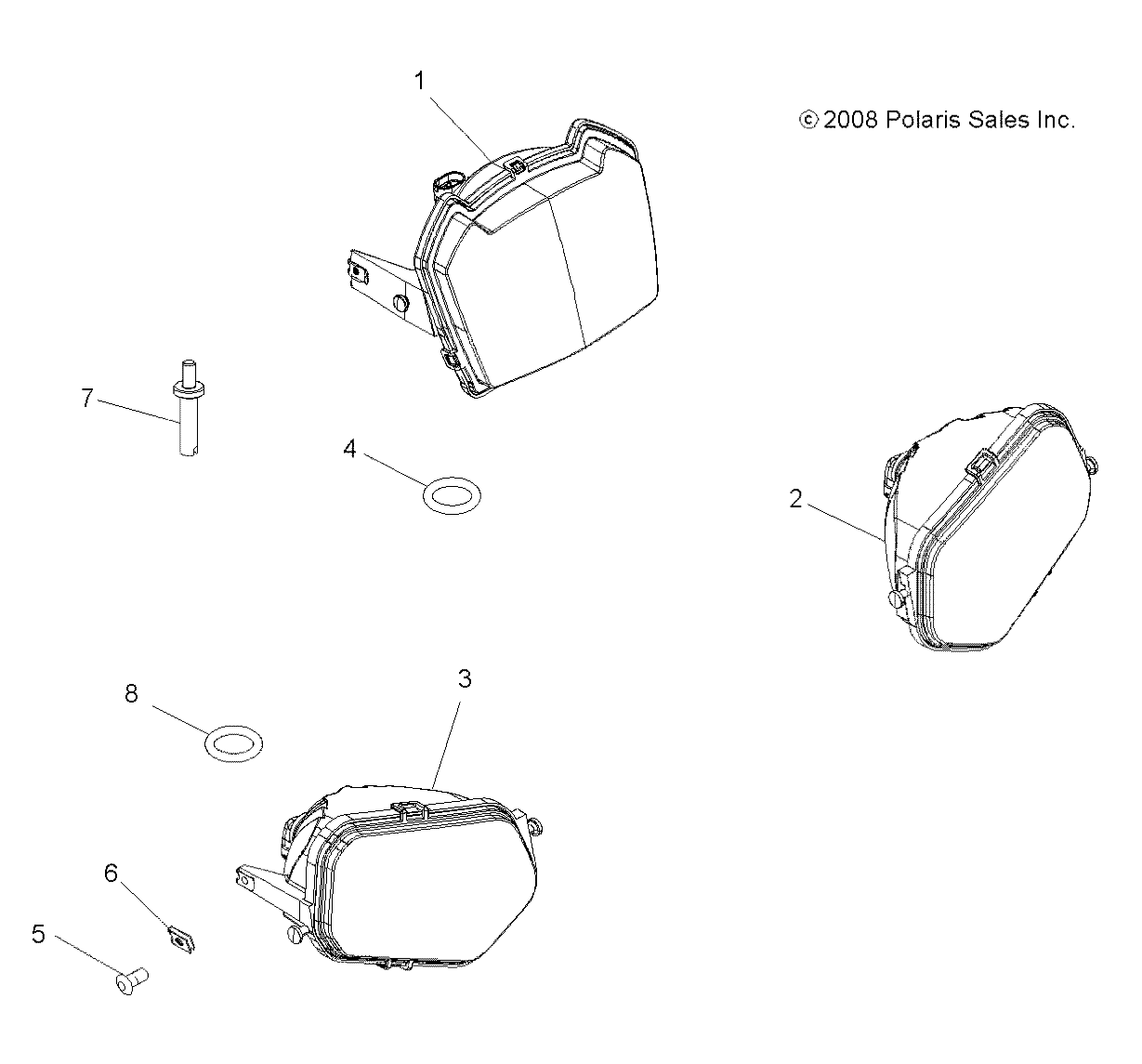 ELECTRICAL, HEADLIGHTS - A09ZN85/8X ALL OPTIONS (49ATVHEADLTASM09SPXP550)