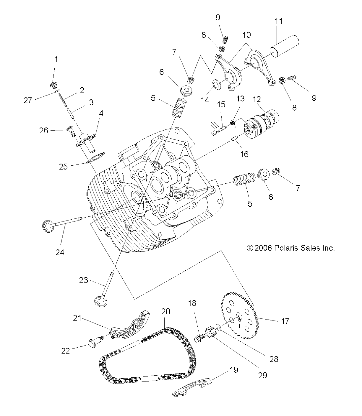 ENGINE, INTAKE and EXHAUST - A07LB27FA/LH27FB (49ATVINTAKE07HAWK)