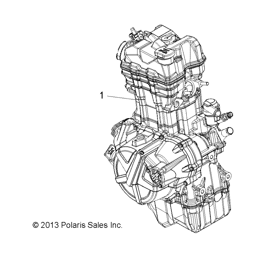 ENGINE, LONG BLOCK - R15RMA32AA/AJ (49ATVLB14SP325)