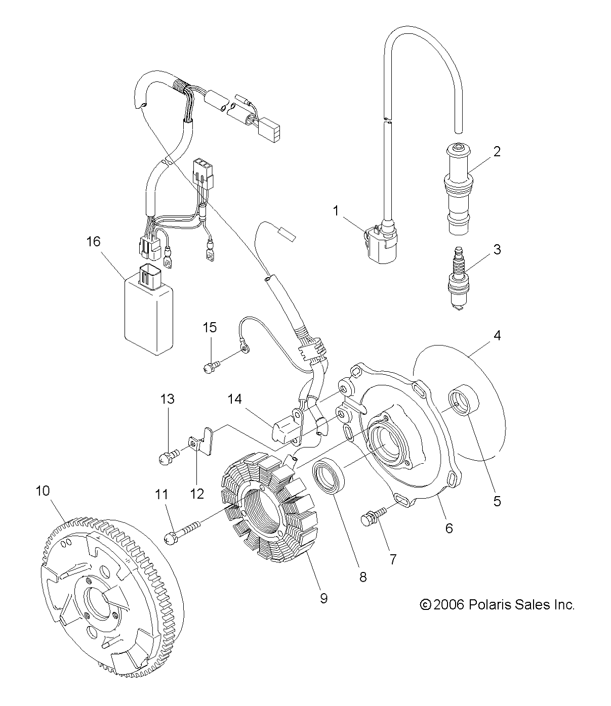 ENGINE, MAGNETO - A07CL50AA (49ATVMAGNETO076X6)