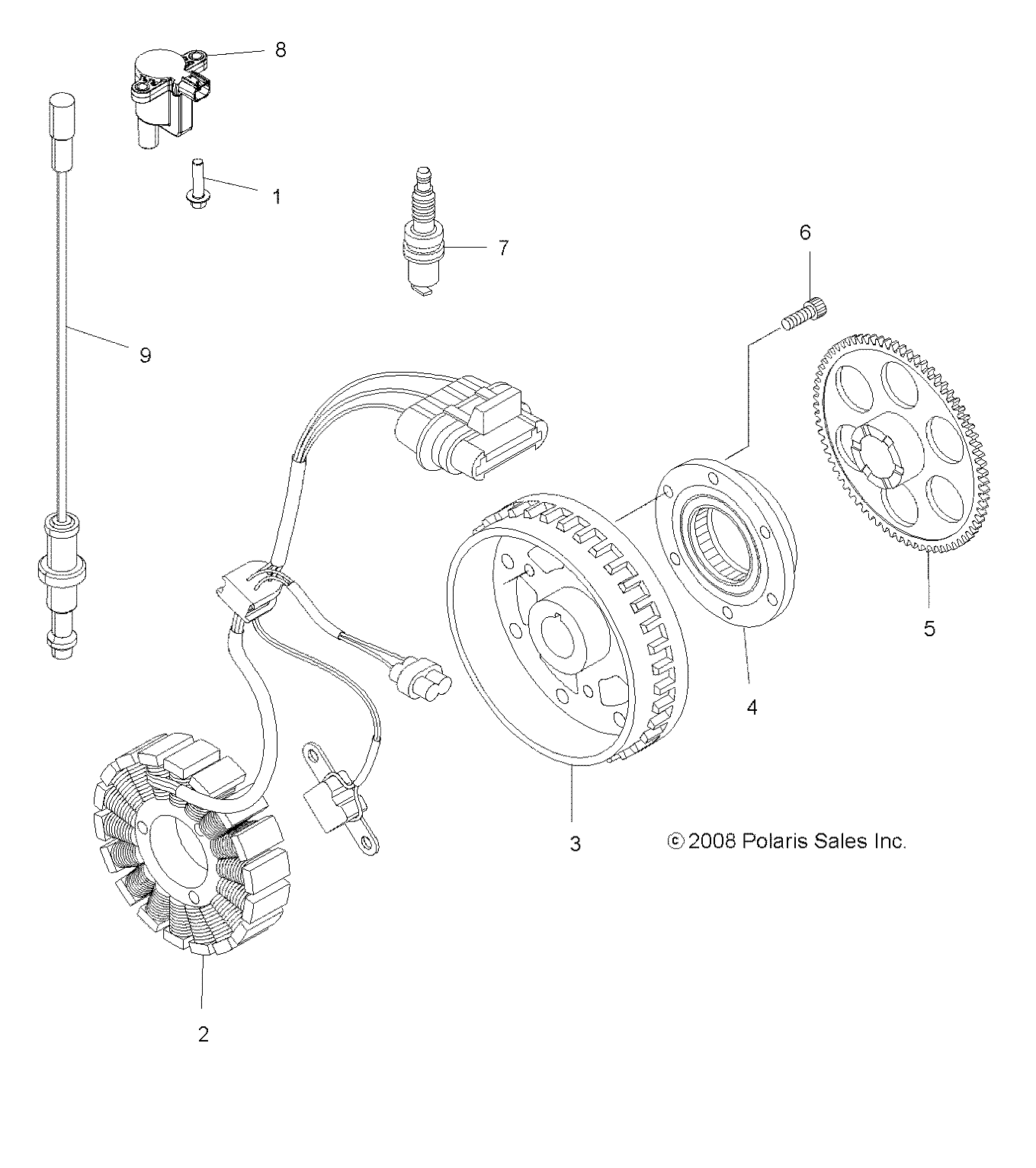 ELECTRICAL, IGNITION SYSTEM - A09ZX55AC/AL/AQ/AS/AX (49ATVMAGNETO09SPXP550)