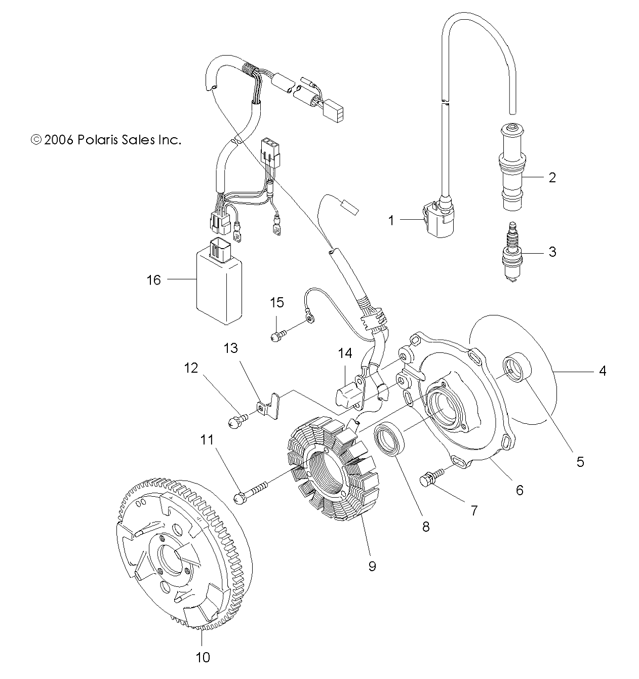 ELECTRICAL, IGNITION - R14RH45AA (49ATVMAGNETOSP450)