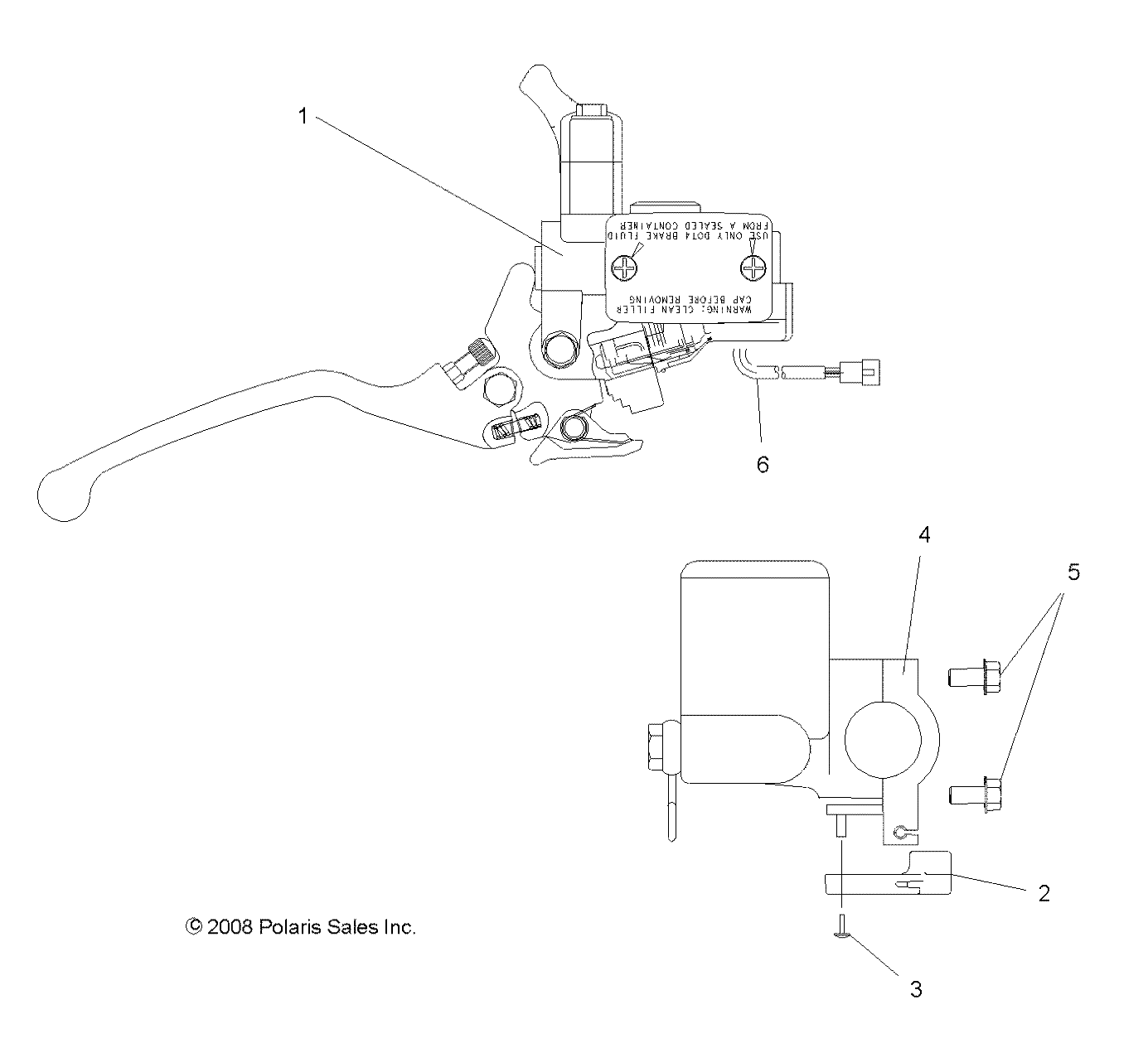 BRAKES, FRONT BRAKE and MASTER CYLINDER - A09GJ52AA (49ATVMCLH09OUT450)