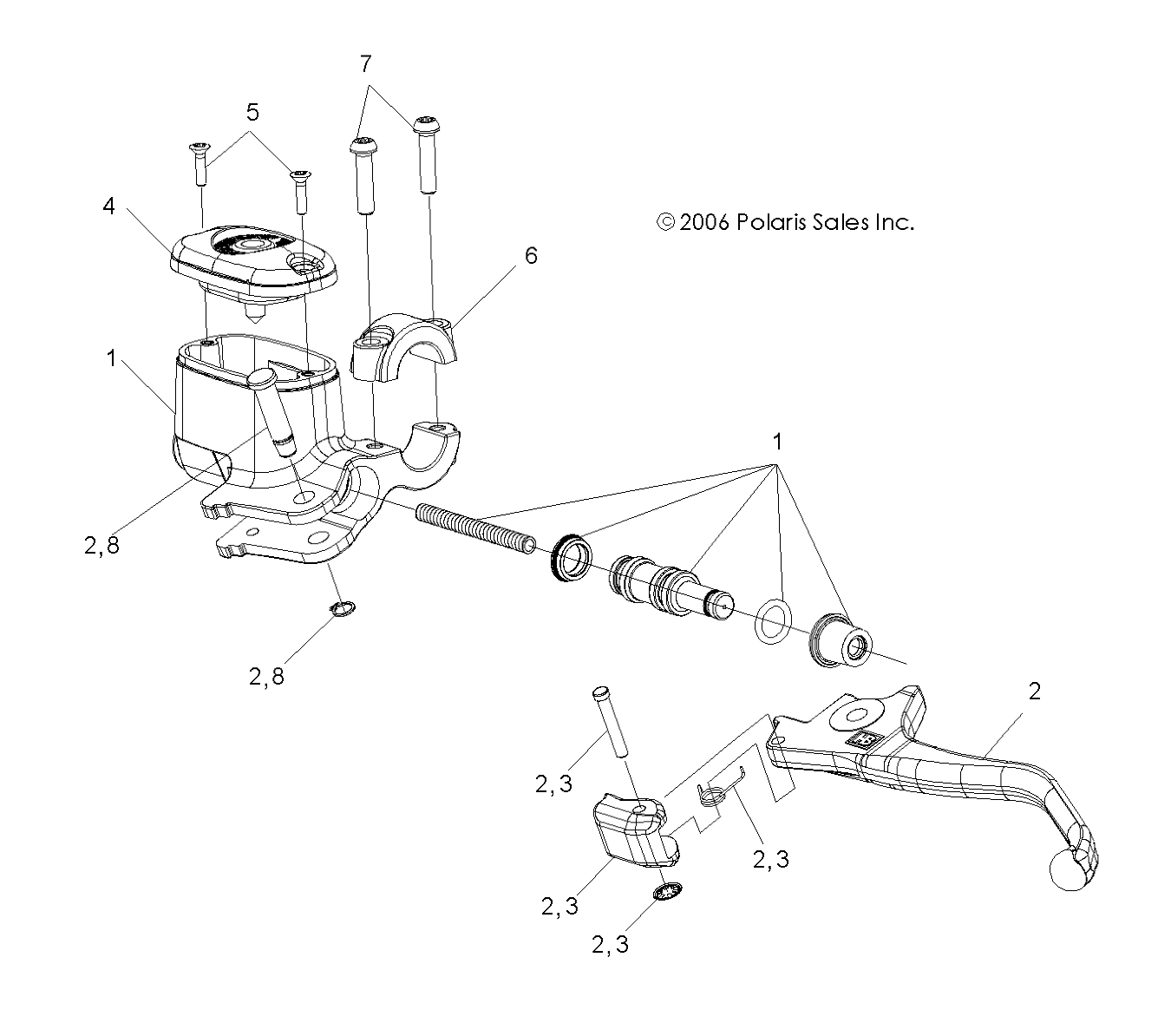 BRAKE, HAND - A07MH46AA/AZ (49ATVMCLHSP450)