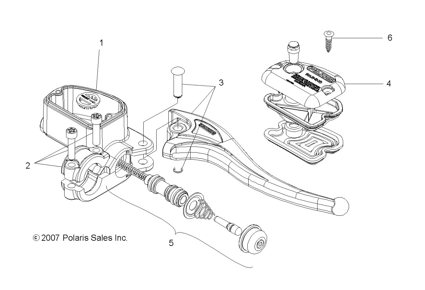 BRAKES, RIGHT HAND MASTER CYLINDER - A08CL50AA (49ATVMCRH086X6)