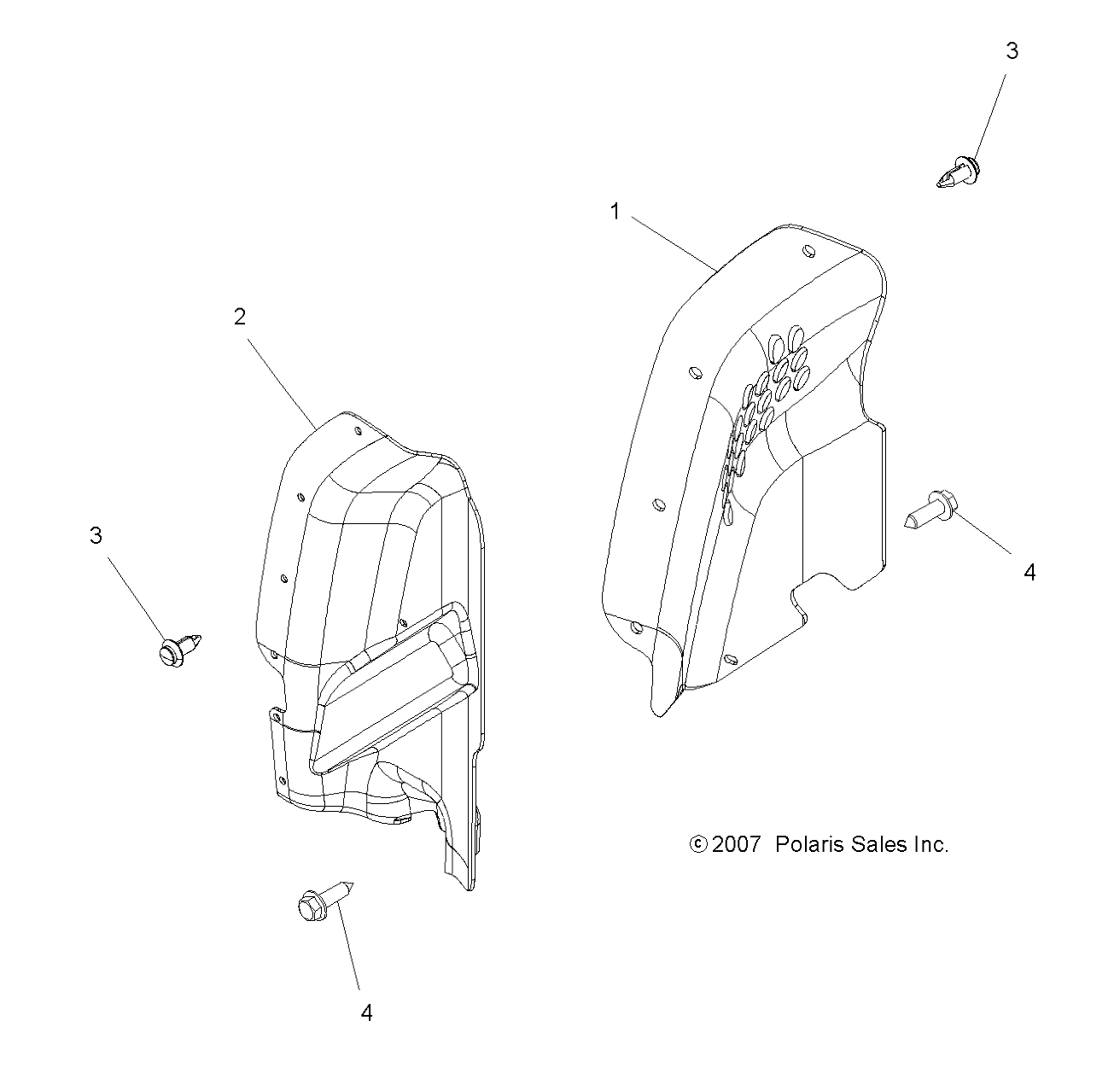 BODY, MUD GUARDS - A10LH46AX/AZ (49ATVMUDGUARD08SP400)