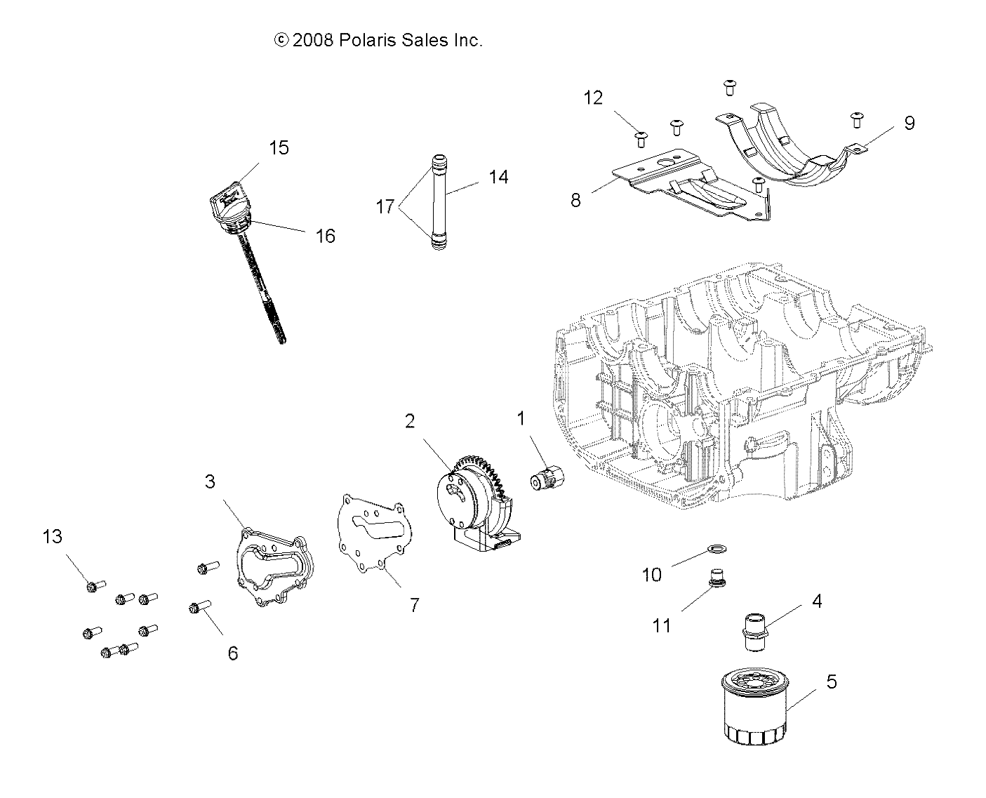 ENGINE, OIL SYSTEM - A15SXE85FI (49ATVOIL09SPXP850)