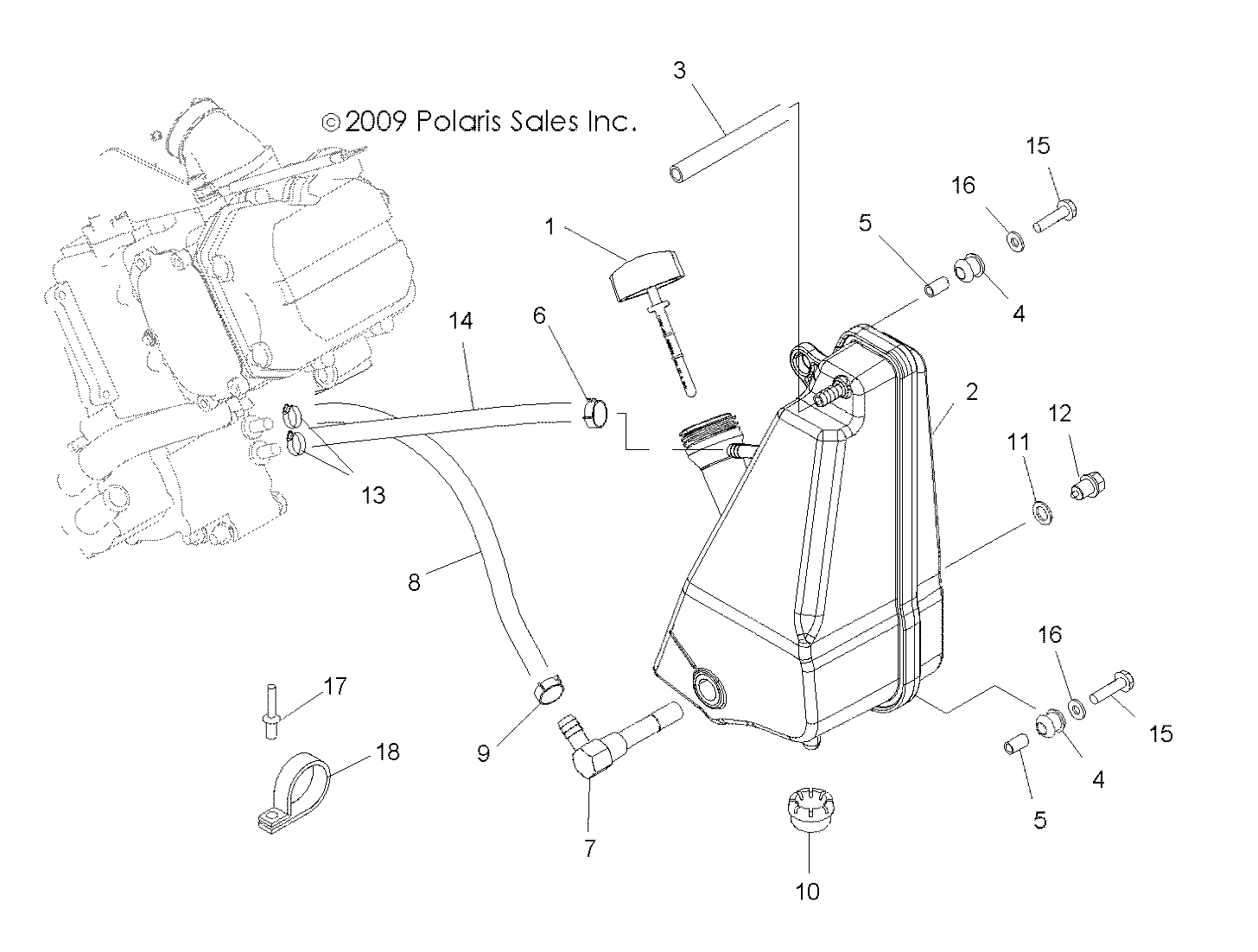 ENGINE, OIL SYSTEM and OIL TANK - A12NG50FA (49ATVOIL10SCRAM)