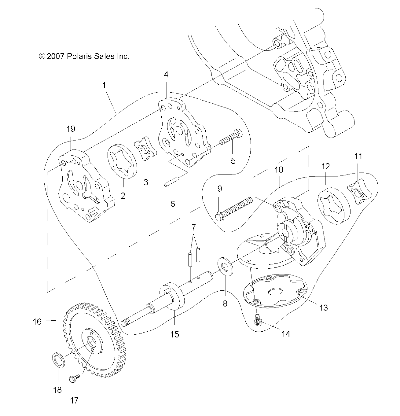 ENGINE, OIL SYSTEM and OIL PUMP - A08BG50FA (49OILPUMP08SCRAM)