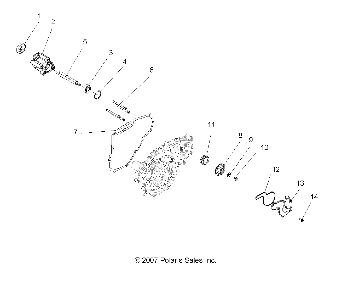 ENGINE, OIL PUMP and WATER PUMP - A08MN76AF/AL/AQ/AR/AS/AT/AX (49ATVOILPUMP08SP800EFI)