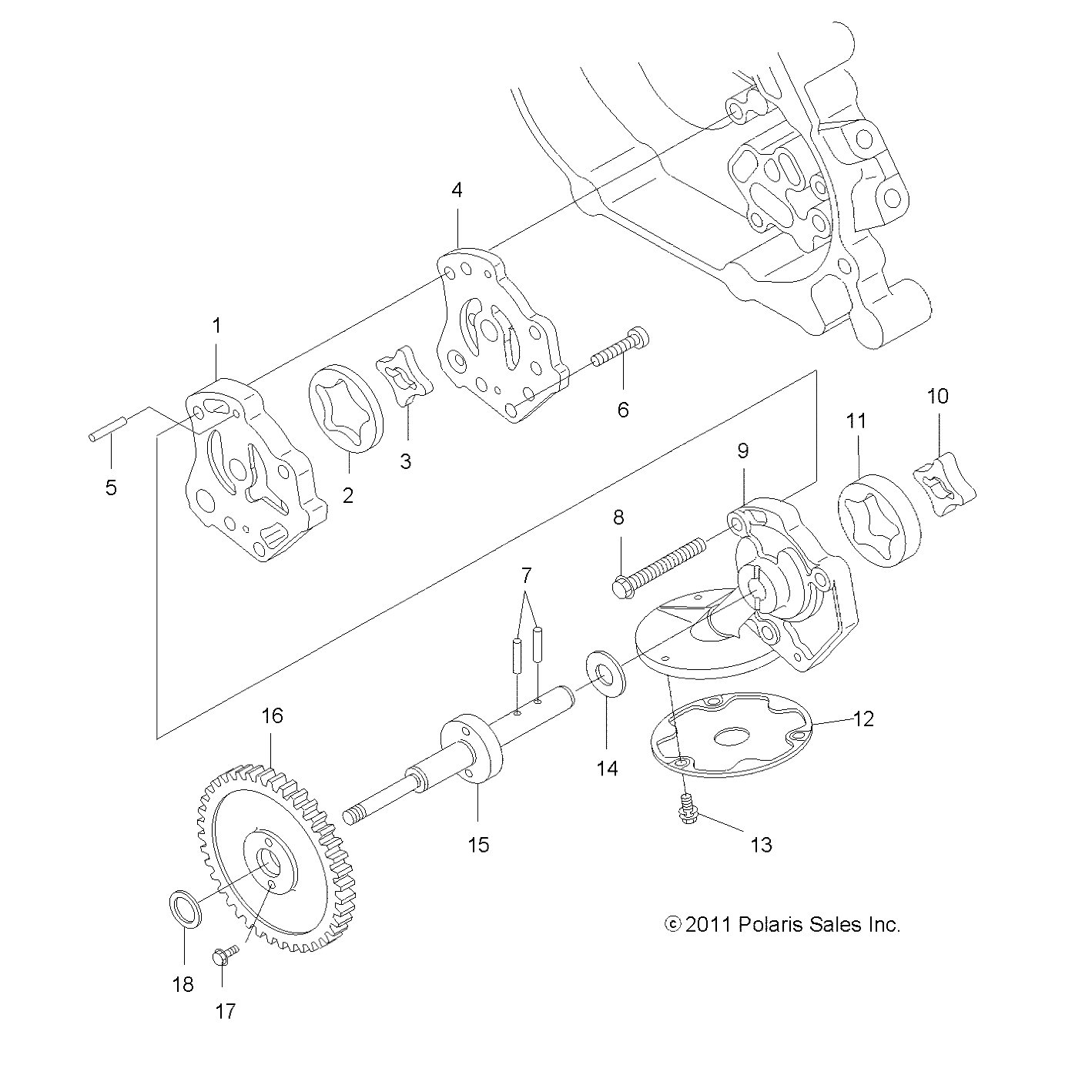 ENGINE, OIL PUMP - A12MB46FZ (49ATVOILPUMP12400)