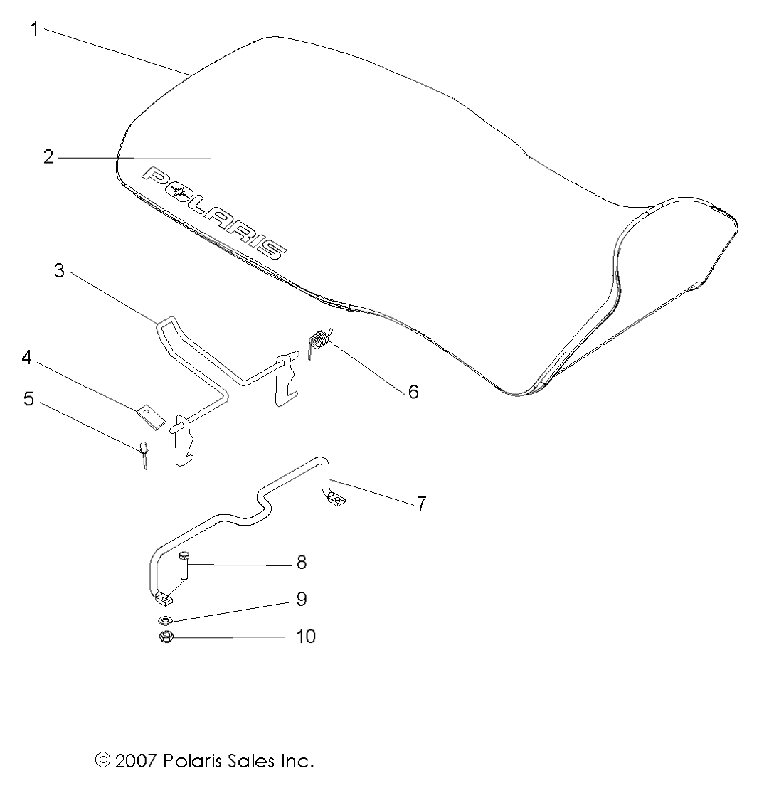 BODY, SEAT ASM. - A09CA32AA (49ATVSEAT08BOSS)