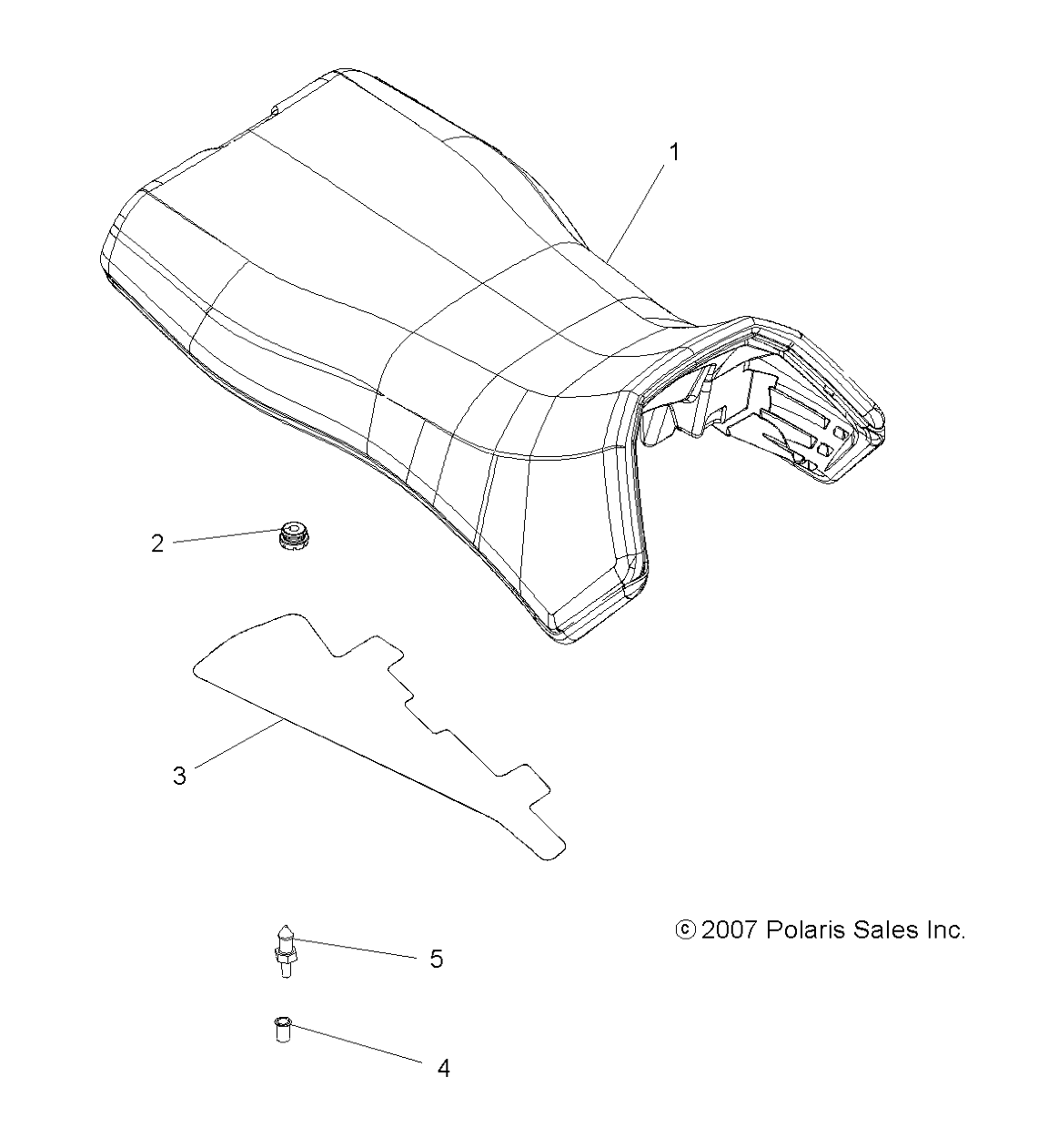 BODY, OPERATOR SEAT - A09DN76FC (49ATVSEAT08SPTRG500)