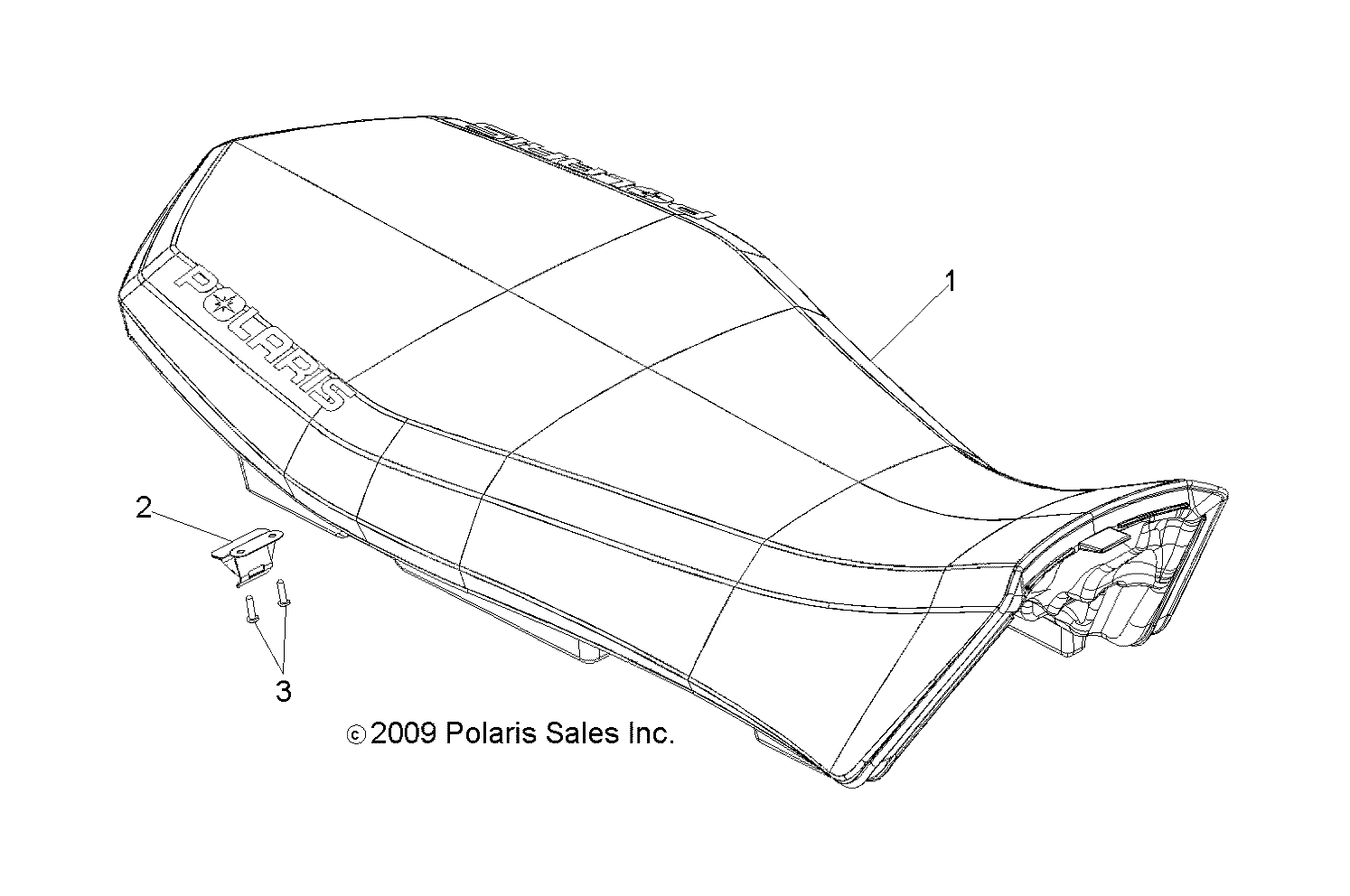 BODY, SEAT ASM. - A12EA32AA (49ATVSEAT10BOSS)