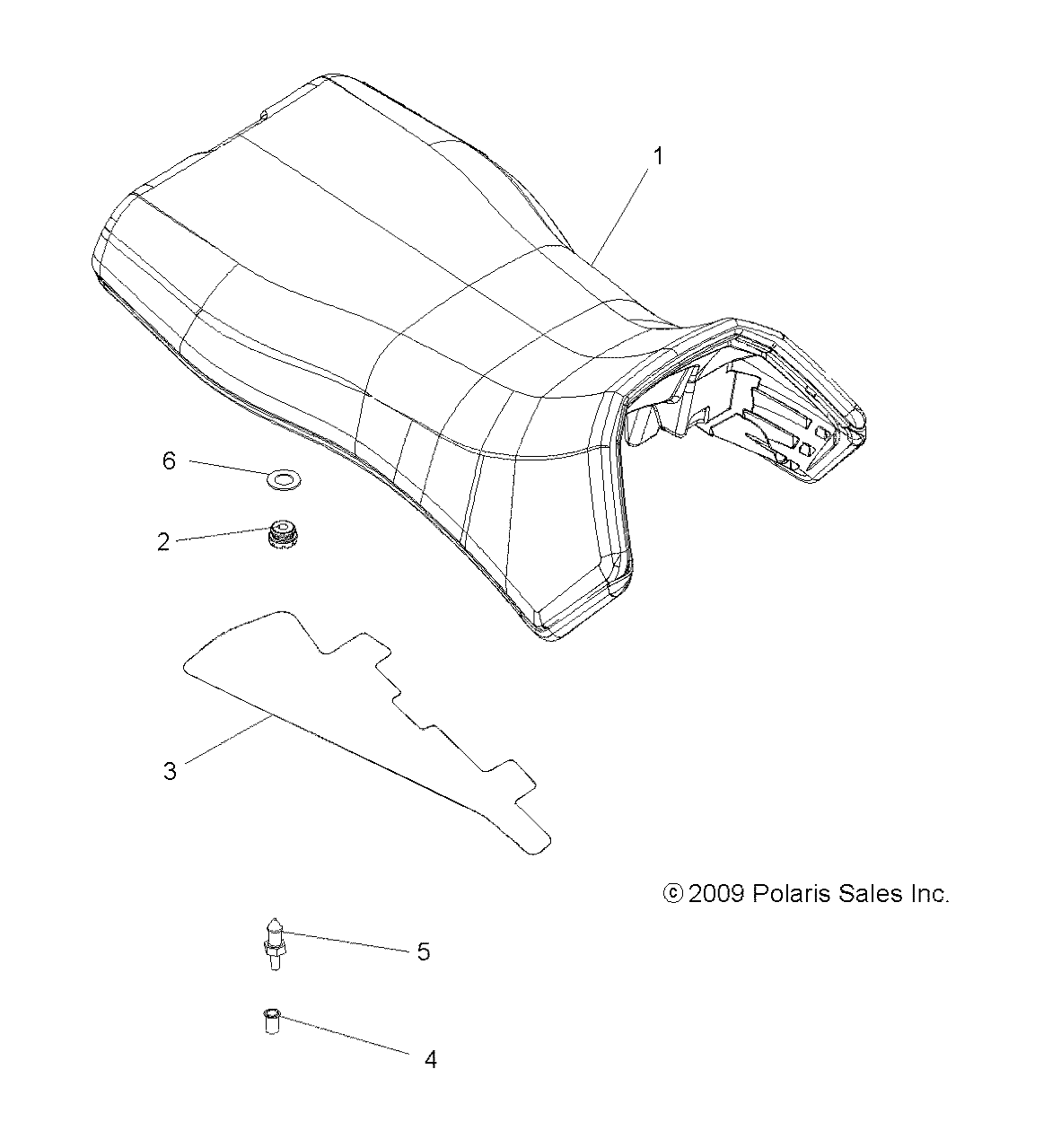 BODY, OPERATOR SEAT - A10DH50FX (49ATVSEAT10SP500TRG)