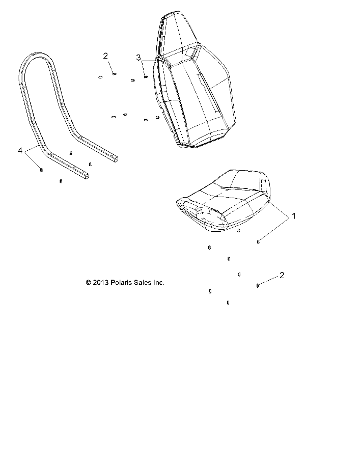 BODY, SEAT ASM. - A15DAA57EJ/EH/EEK (49ATVSEAT14325)