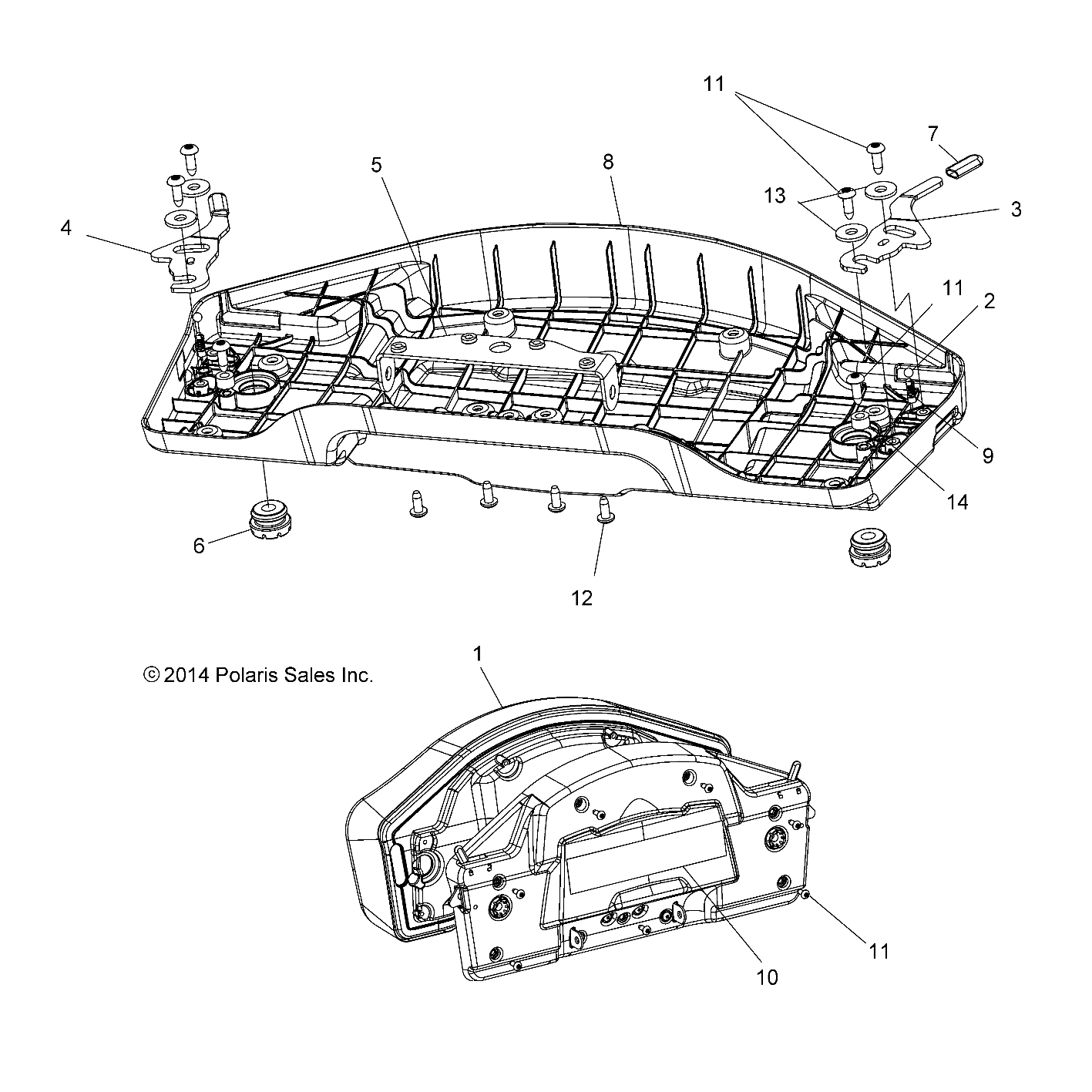 BODY, SEAT, PASSENGER, BOTTOM - A18SWE57F1 (49ATVSEATBOTTOM15570X2)