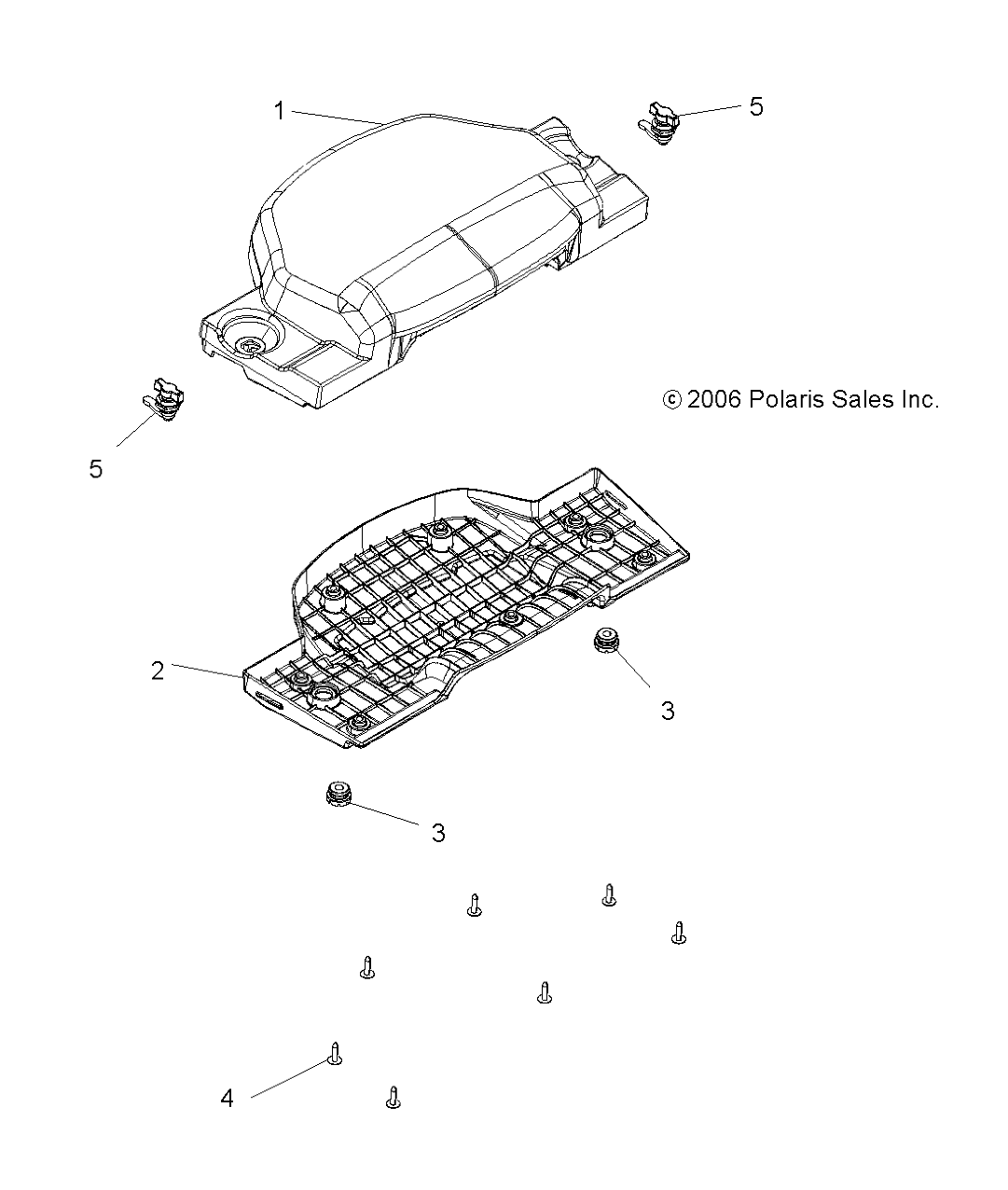 BODY, PASSENGER SEAT BOTTOM - A08TN50AT/AX/AZ (49ATVSEATBOTTOMX2500EFI)