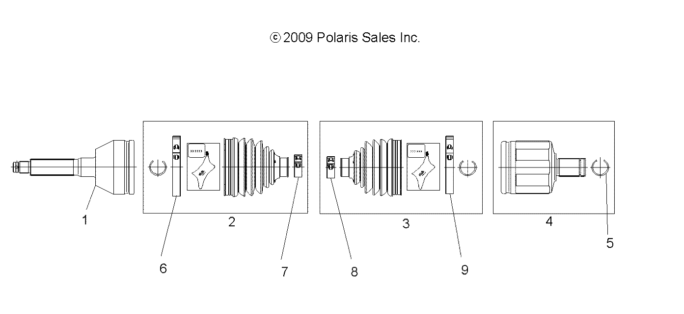 DRIVE TRAIN, FRONT DRIVE SHAFT - A10MN50ET (49ATVSHAFTDRIVE08SP)