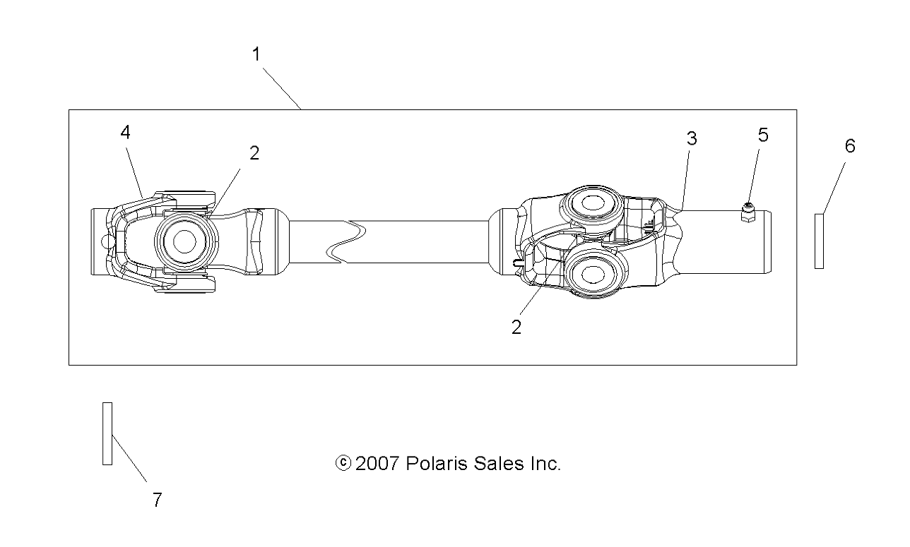 DRIVE TRAIN, FRONT PROP SHAFT - A20S6E57F1/FL