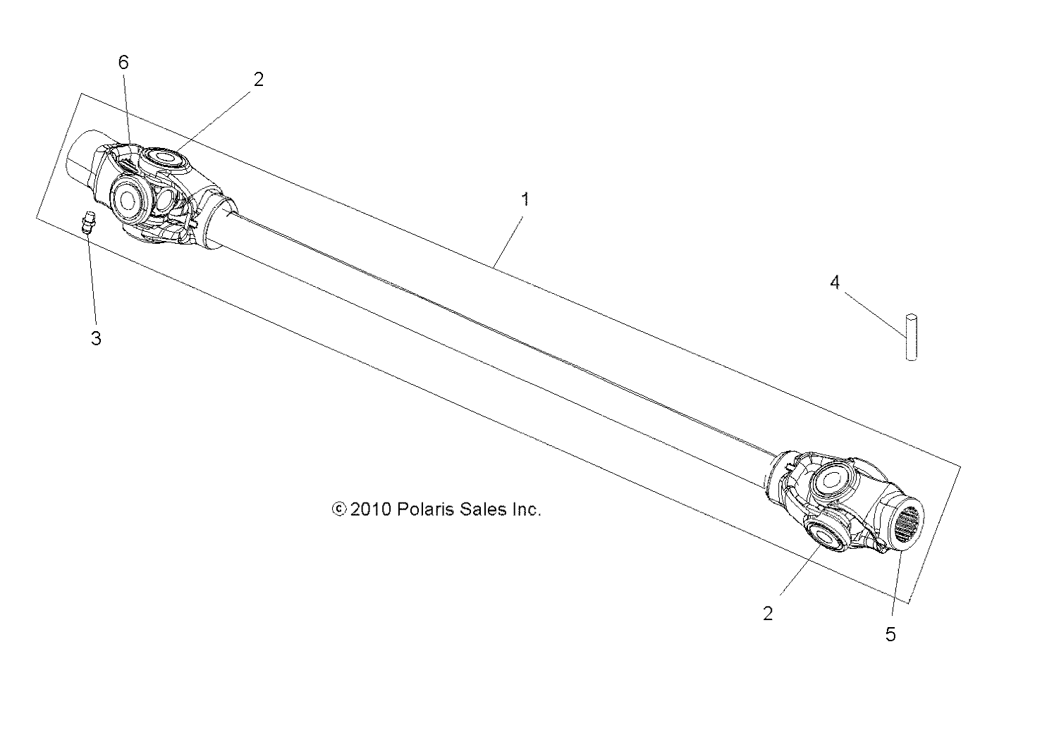 DRIVE TRAIN, PROP SHAFT, FRONT - A16SXM95AL