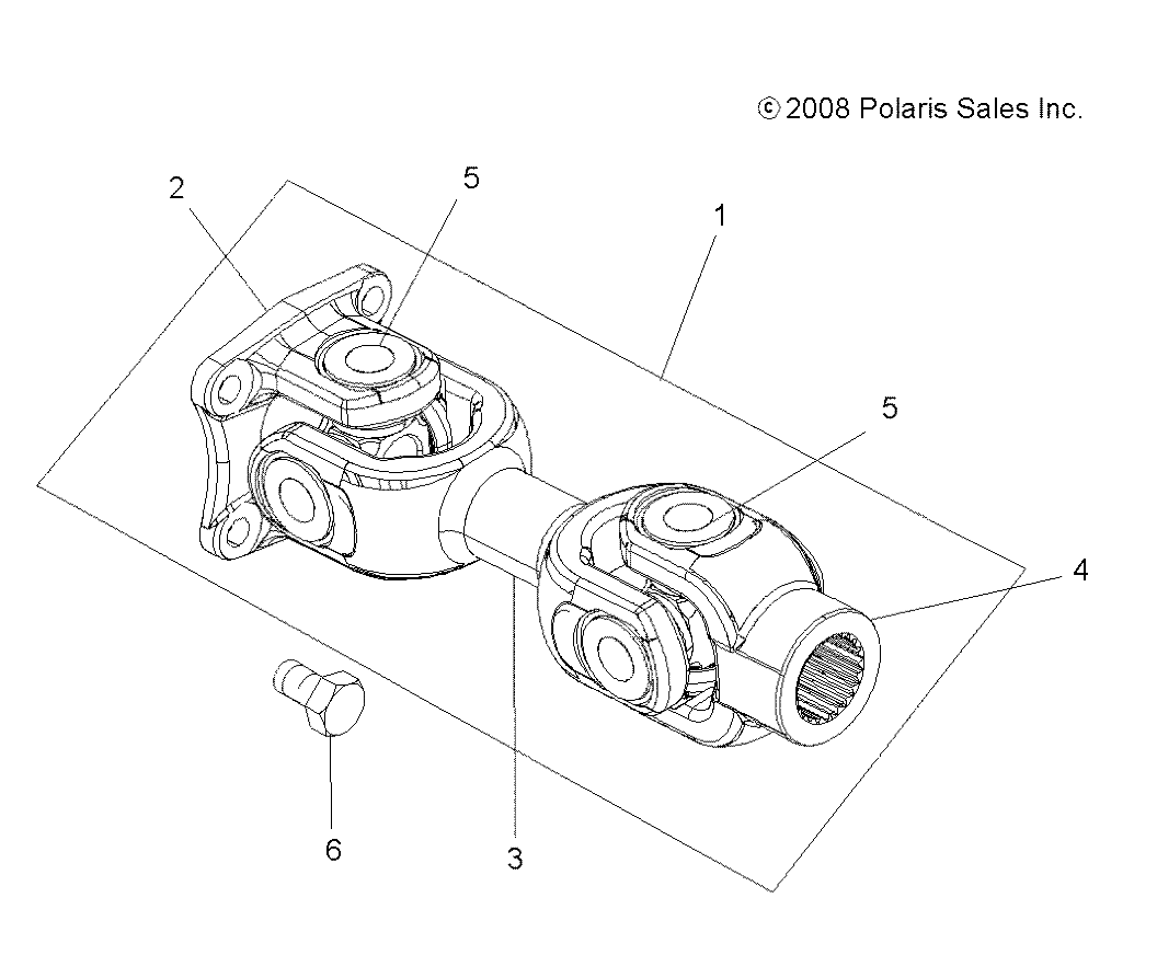 DRIVE TRAIN, PROP SHAFT, REAR - A12ZN5EFF (49ATVSHAFTPROPRR09SPXP550)