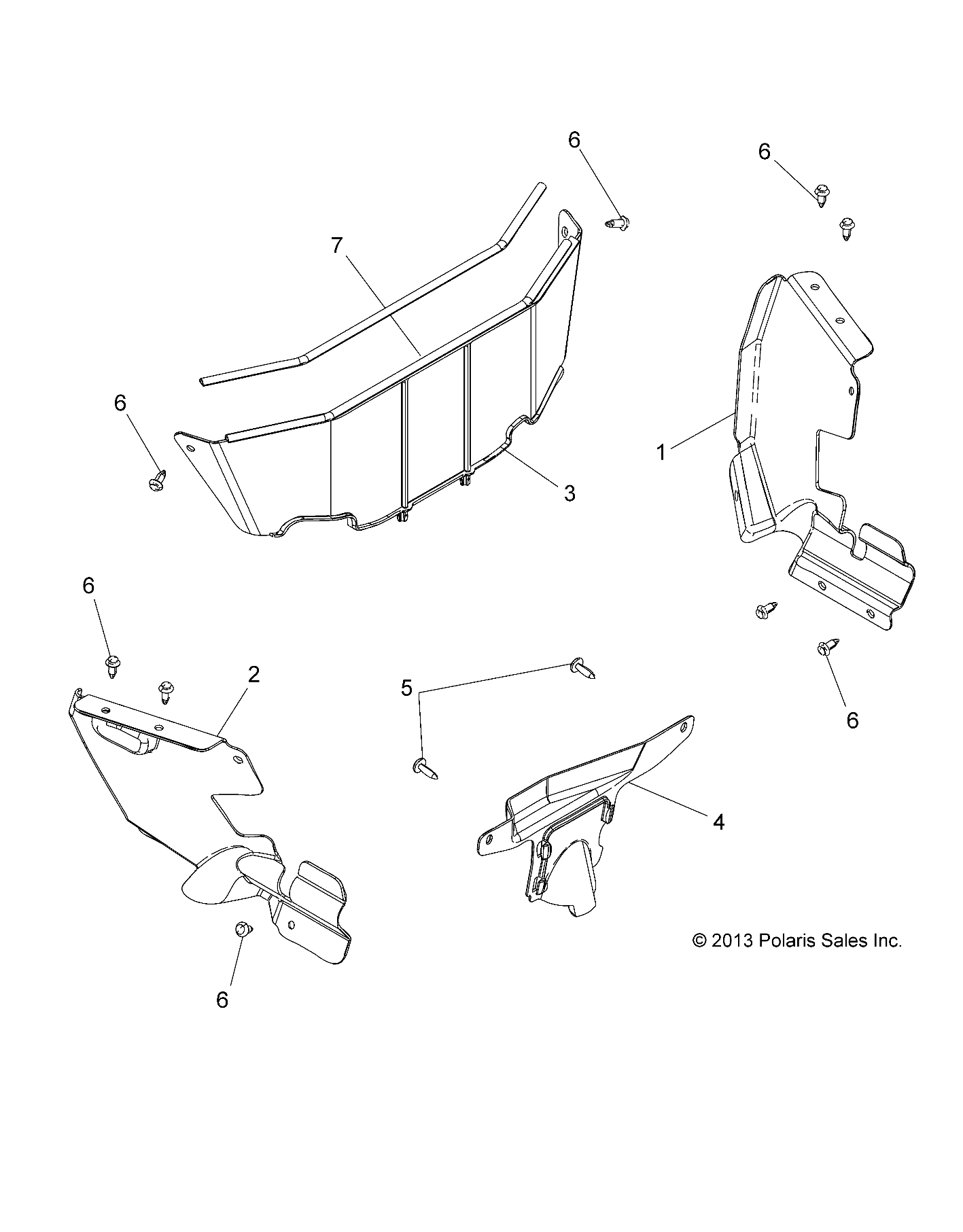 BODY, SPLASH SHIELDS - A15DAA32AA/AJ (49ATVSHIELD14325)