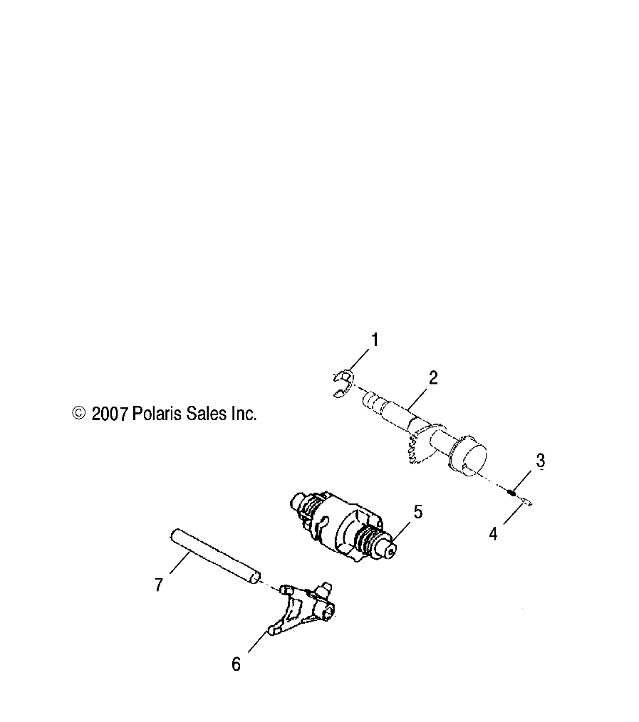 DRIVE TRAIN, DRUM SHIFT - A08PB20EB (49ATVSHIFT08PHXQD)