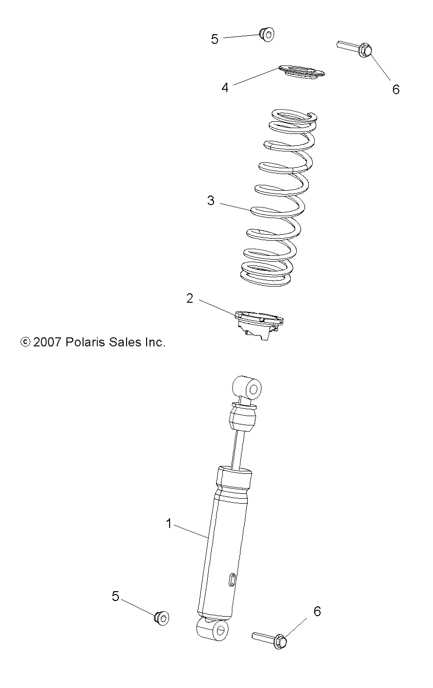 SUSPENSION, SHOCK, FRONT - A10DX85AL/AF (49ATVSHOCKFRT7043168)