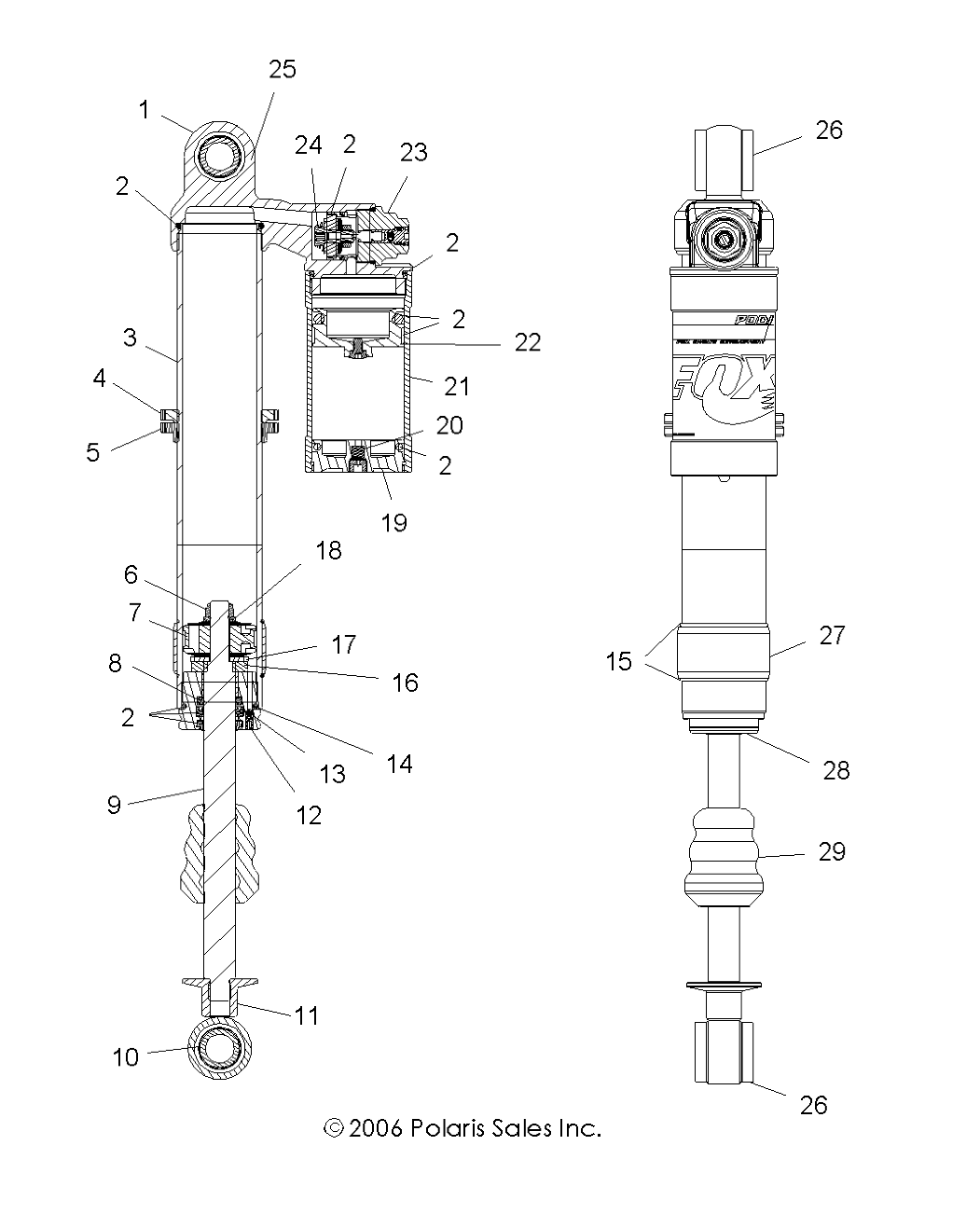 SHOCK, FRONT - A07GJ50AC (49ATVSHOCKFRT7043191)