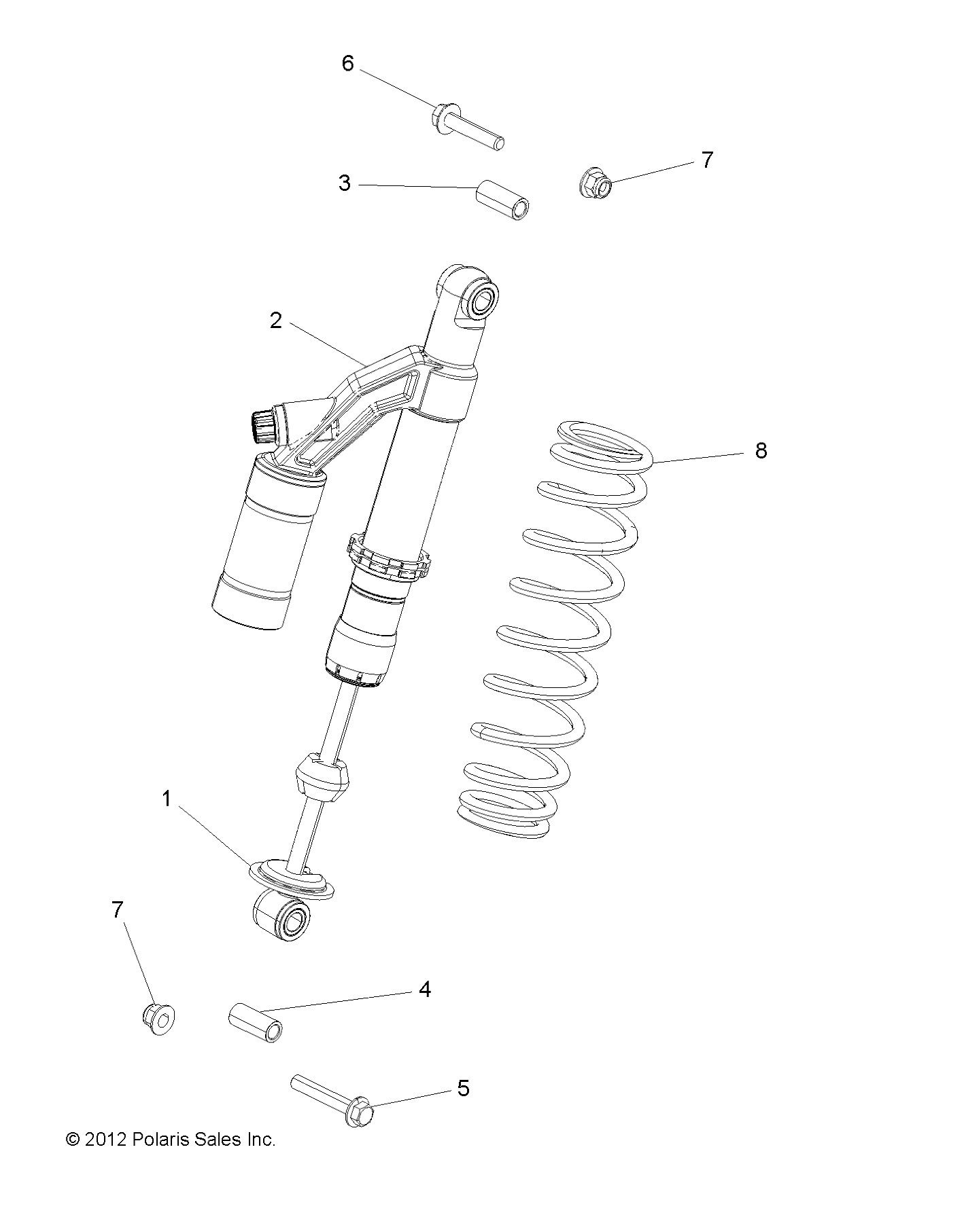 SUSPENSION, SHOCK, REAR, MOUNTING - A18SVE95FR