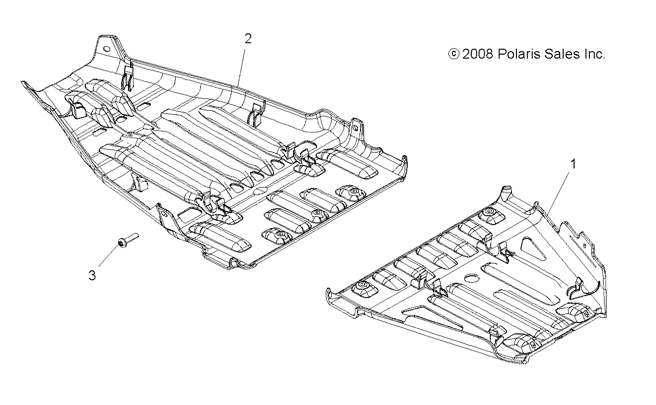 BODY, SKID PLATES - A09ZX85FS/CFS (49ATVSKIDPLATE09SPXP550)