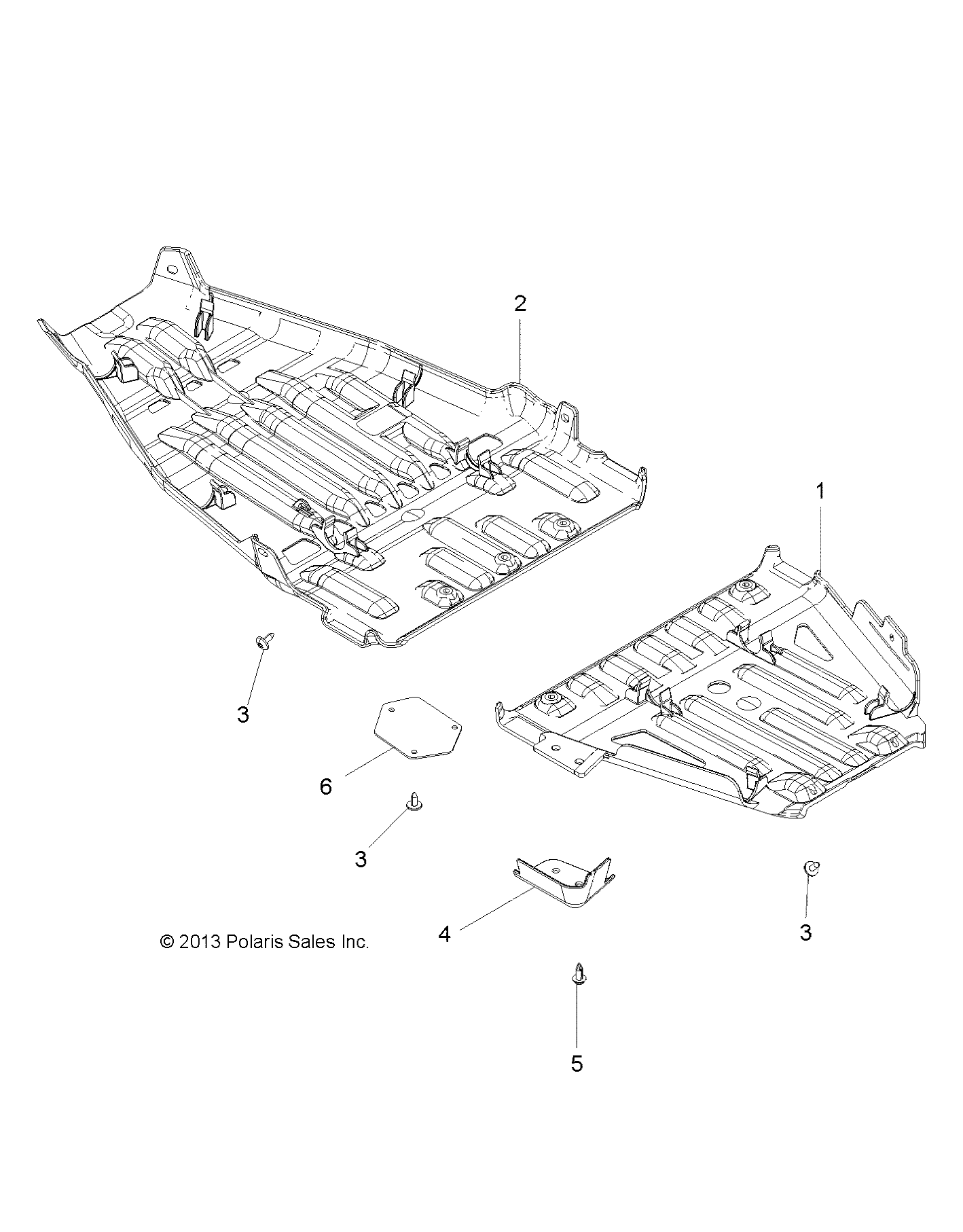 BODY, SKID PLATES - A16SVE95NM/AN2 (49ATVSKIDPLATE14850SCRAM)