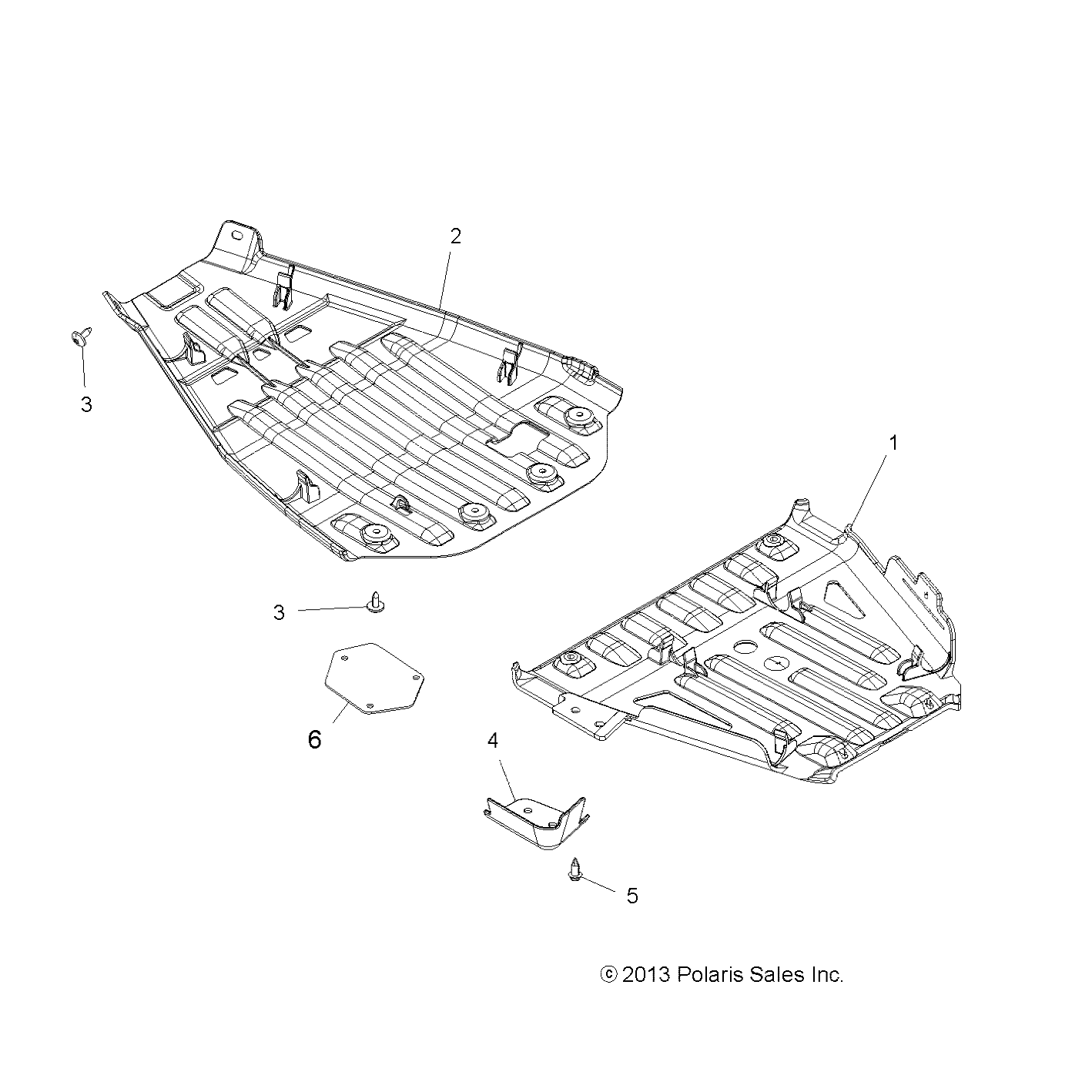 BODY, SKID PLATES - A14ZN5EFM (49ATVSKIDPLATE14SP550)