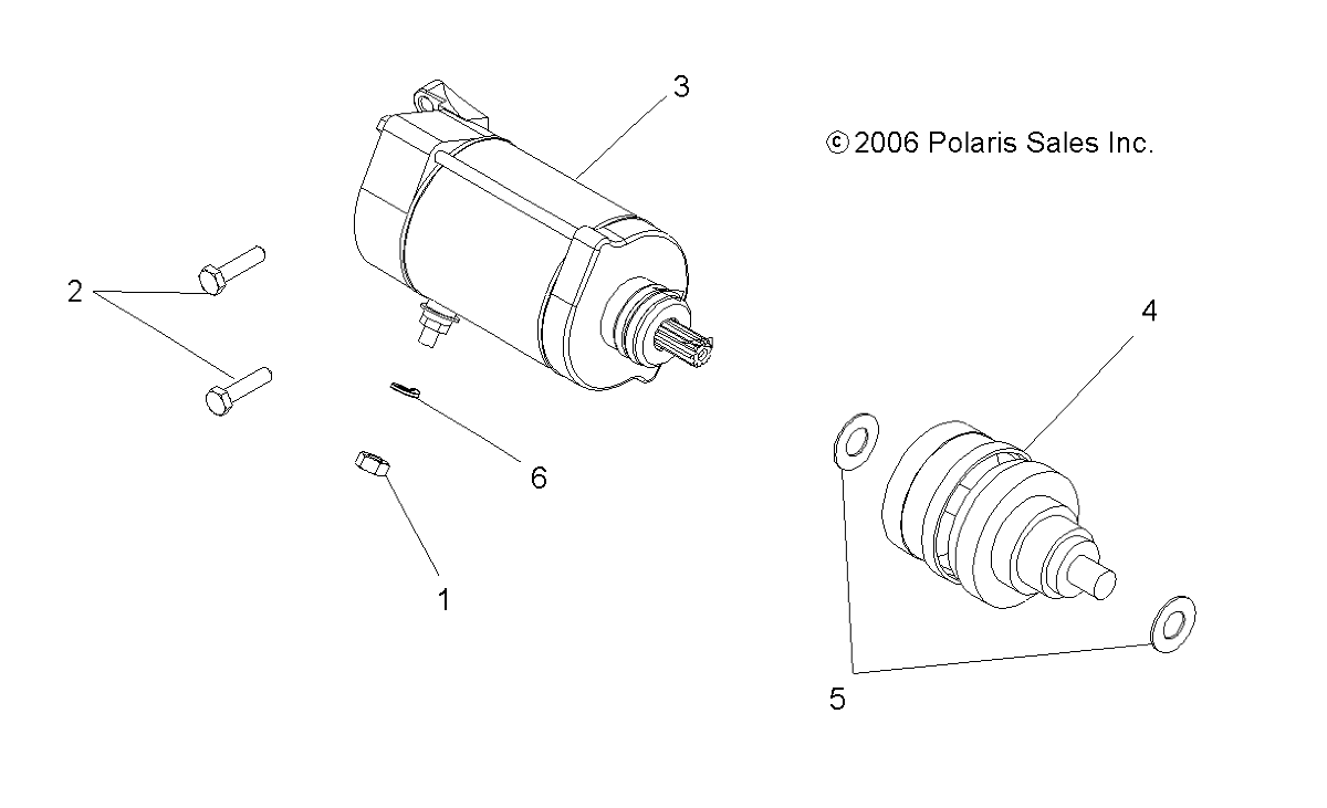 ENGINE, STARTING MOTOR - A07MH68AX/AY/AZ (49ATVSTARTER07700)