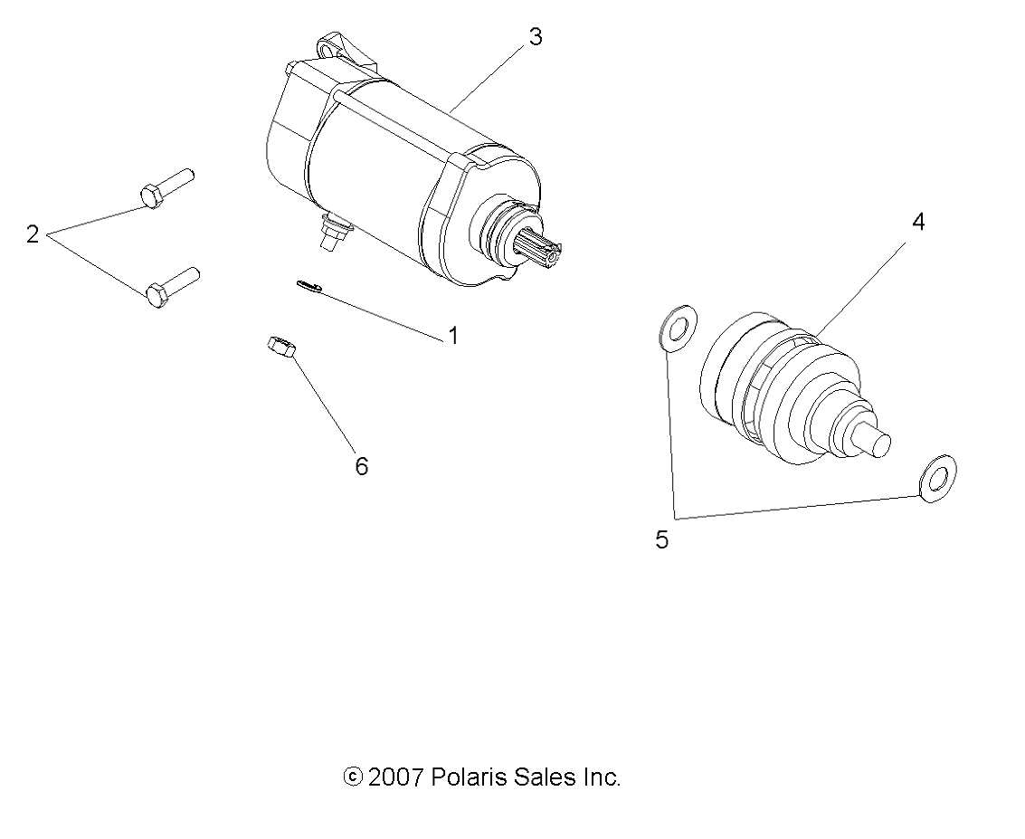 ENGINE, STARTING MOTOR - R09VH76 ALL OPTIONS (49ATVSTARTER08VISTA)