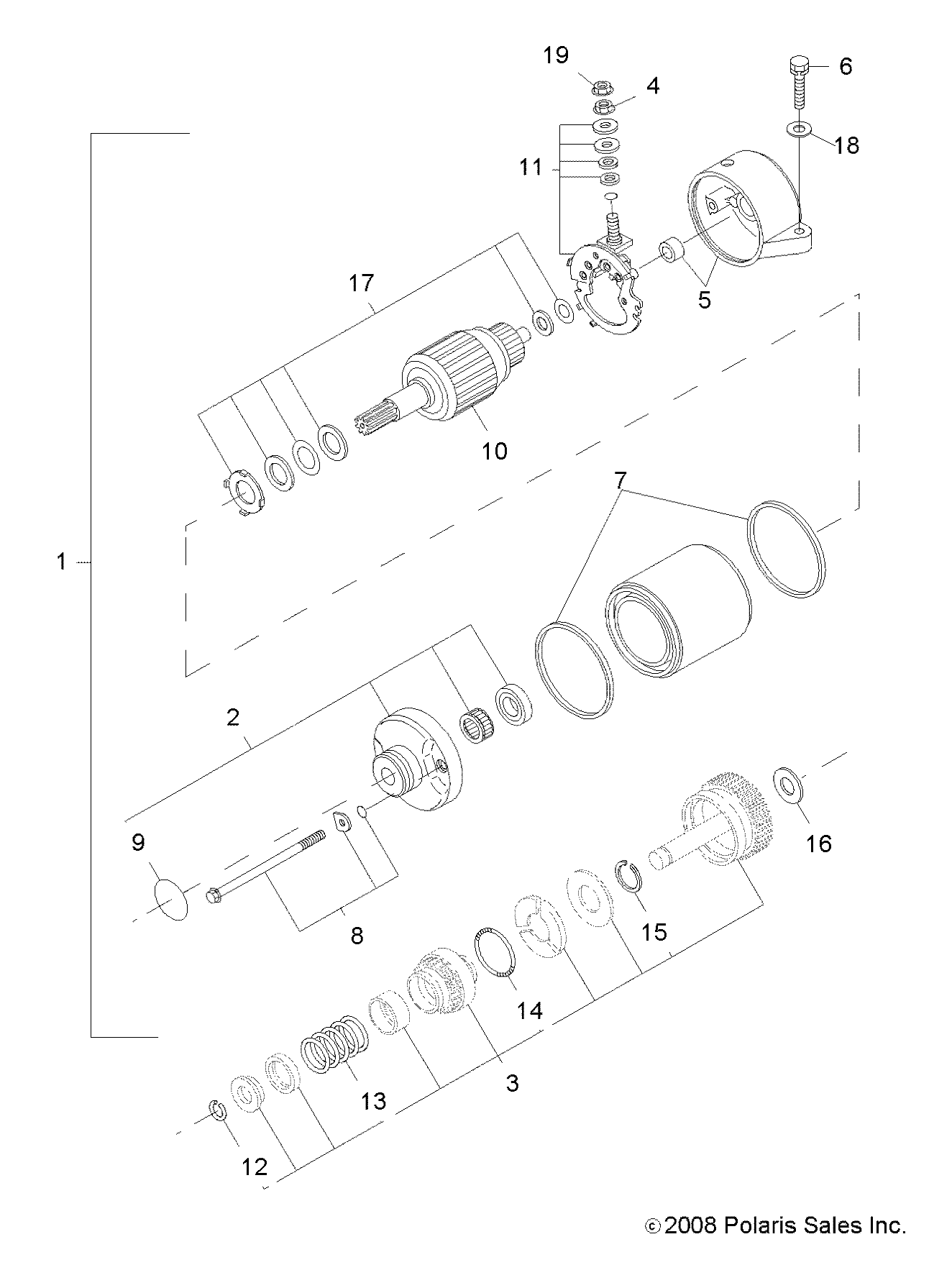 ENGINE, STARTING SYSTEM - A09LH27AX/AZ (49ATVSTARTER09SP300)