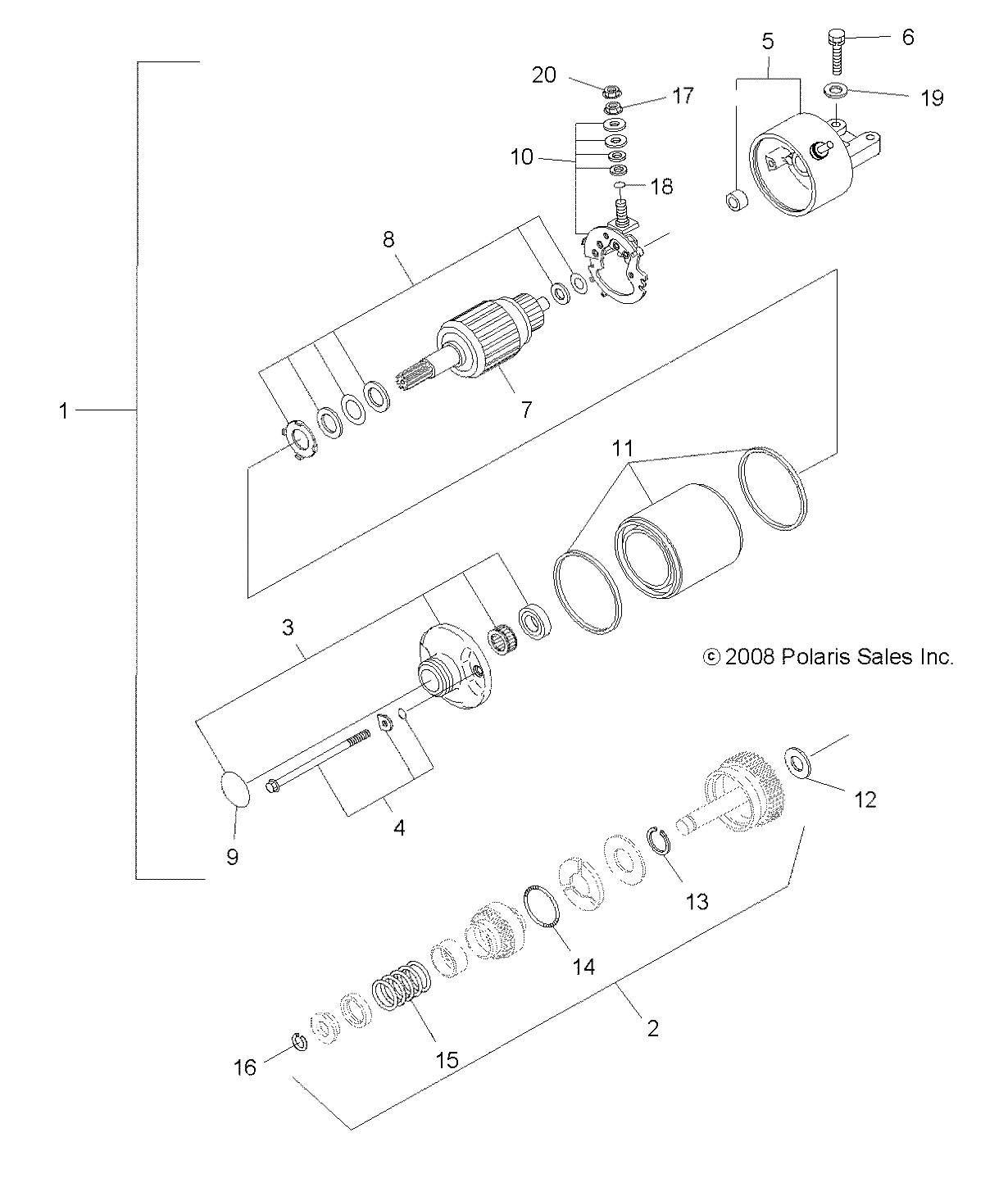 ENGINE, STARTING SYSTEM - A09LH46AQ/AX/AZ (49ATVSTARTER09SP400)