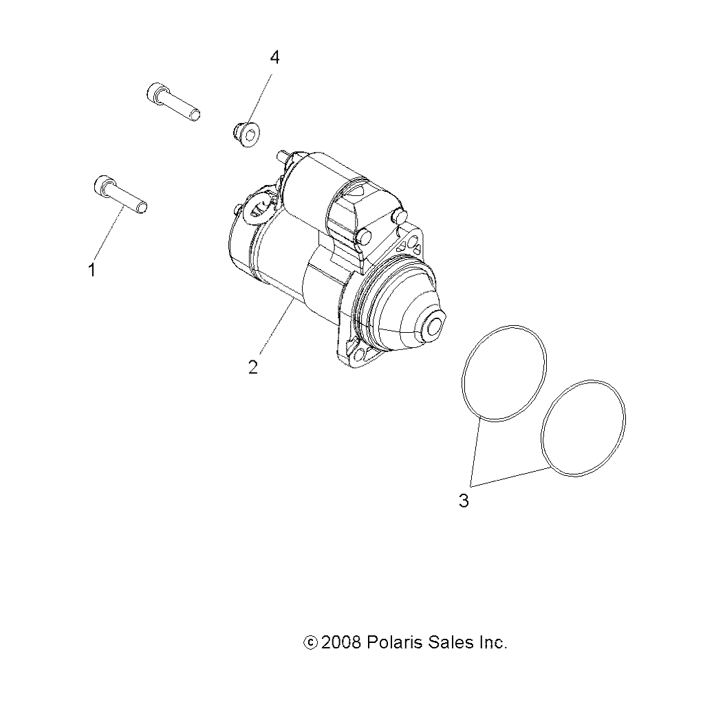 ENGINE, STARTING SYSTEM - A17SXE95FL (49ATVSTARTER09SPXP850)