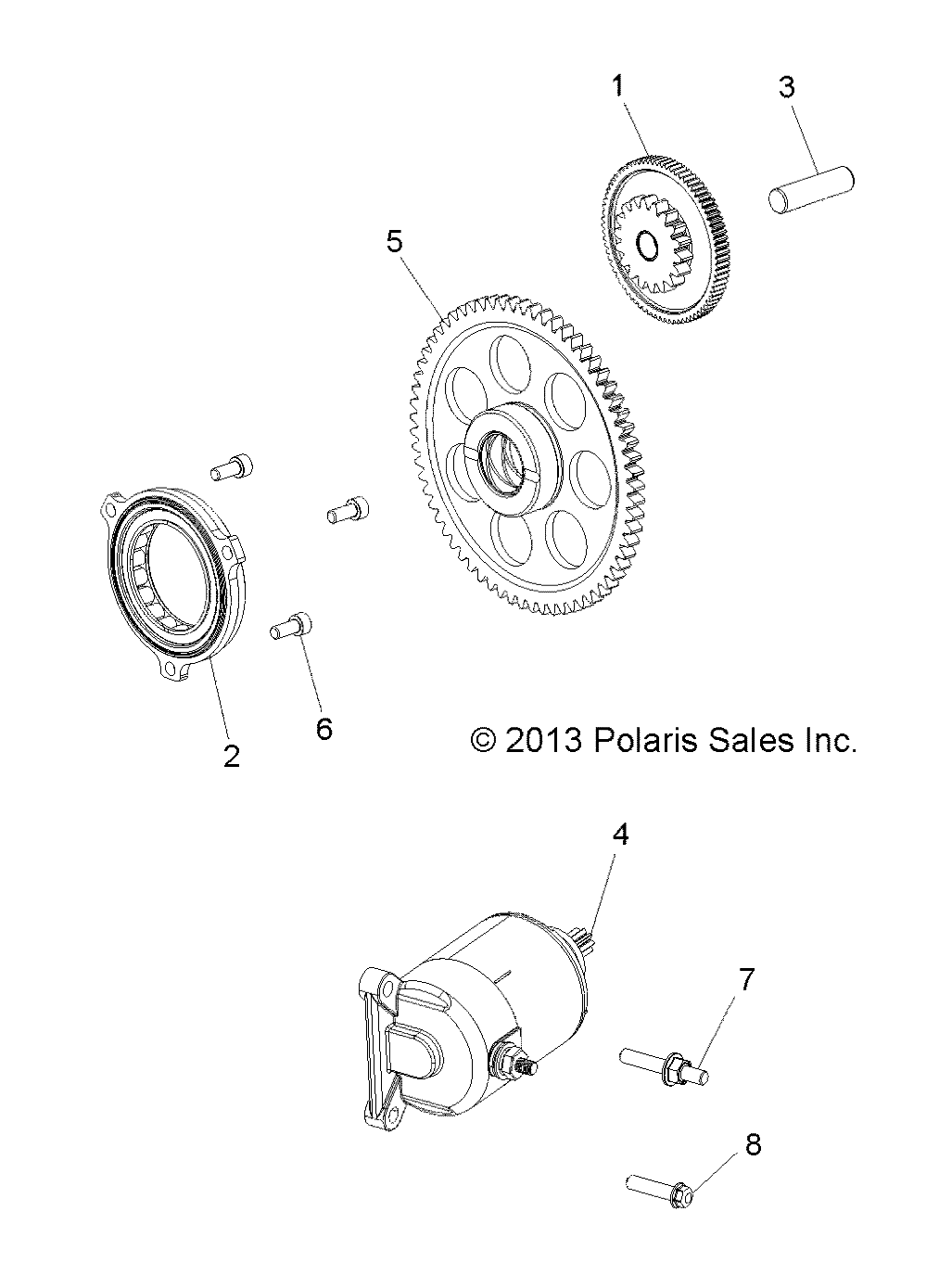 ENGINE, STARTER DRIVE - A15SAA32EH (49ATVSTARTER14SP325)