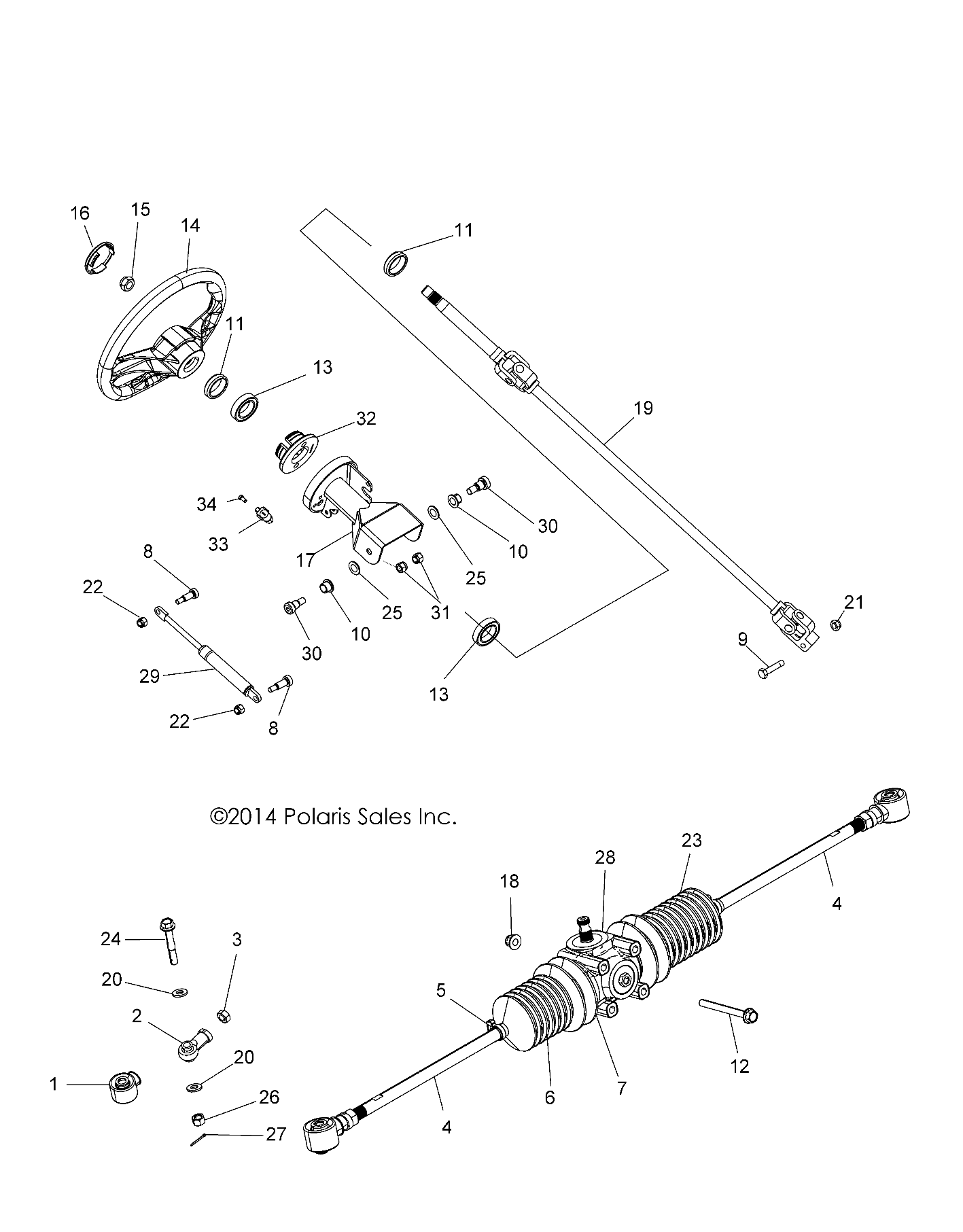 STEERING, STEERING ASM. - A16DAA57F1/F2